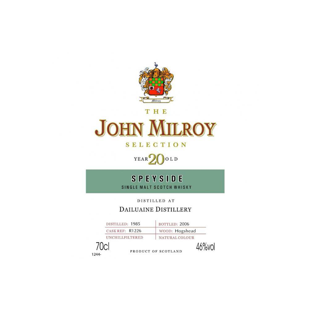 Dailuaine 1985 20 Years Single Malt Whisky