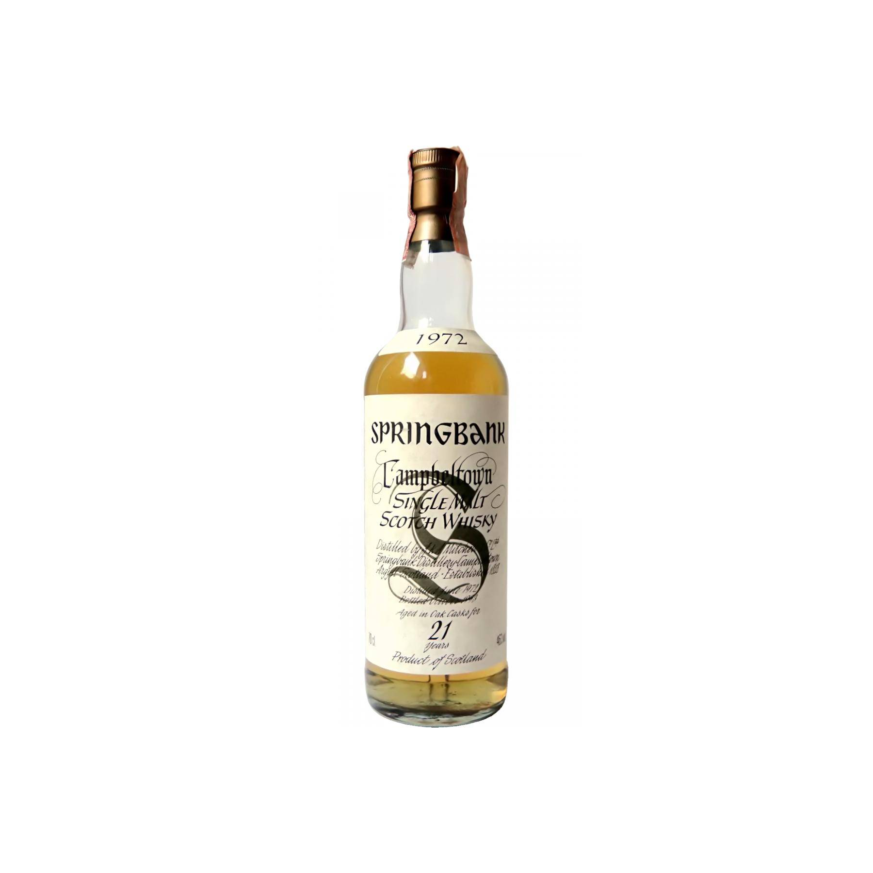 Springbank 1972 21 Years Single Malt Whisky