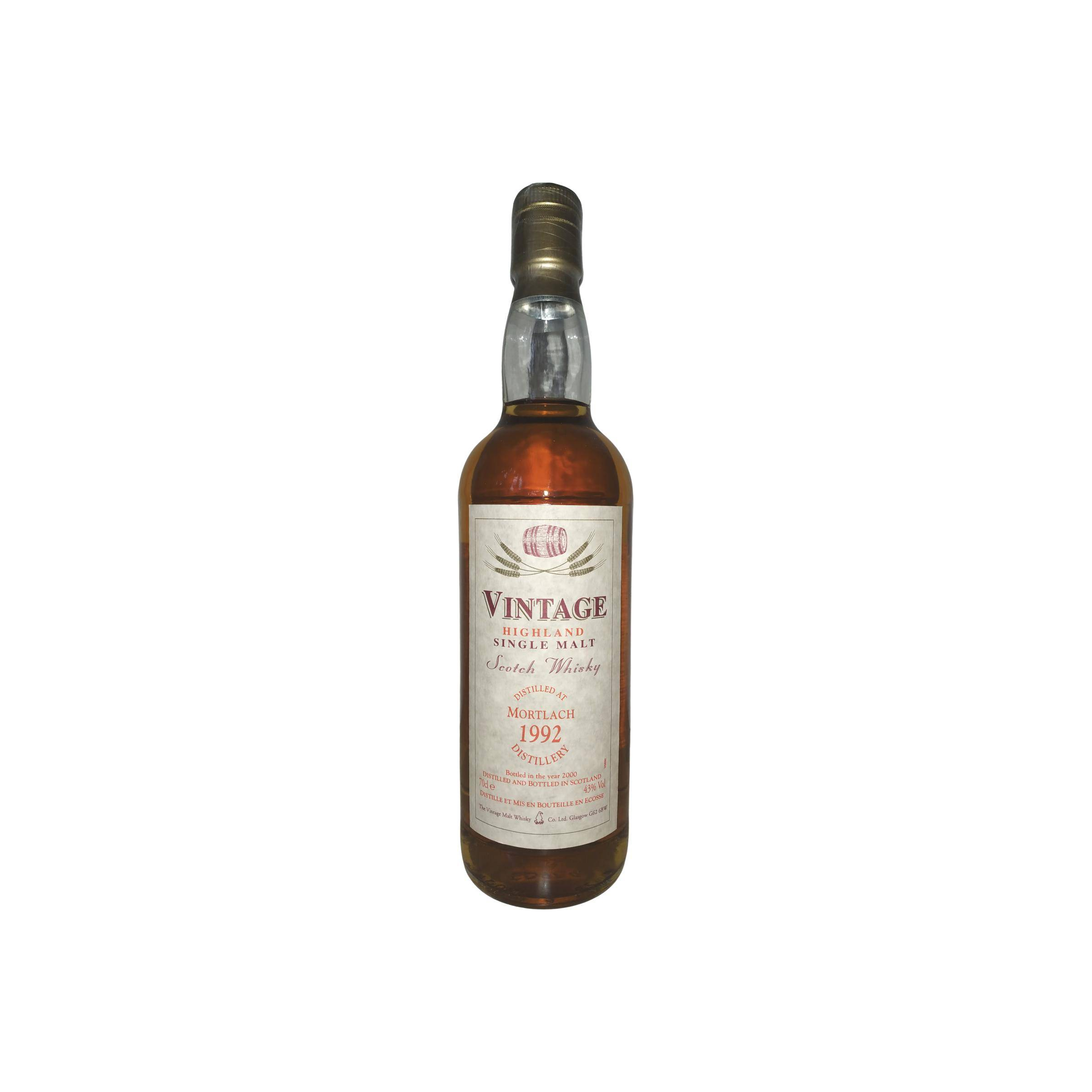 Mortlach 1992 8 Years Single Malt Whisky