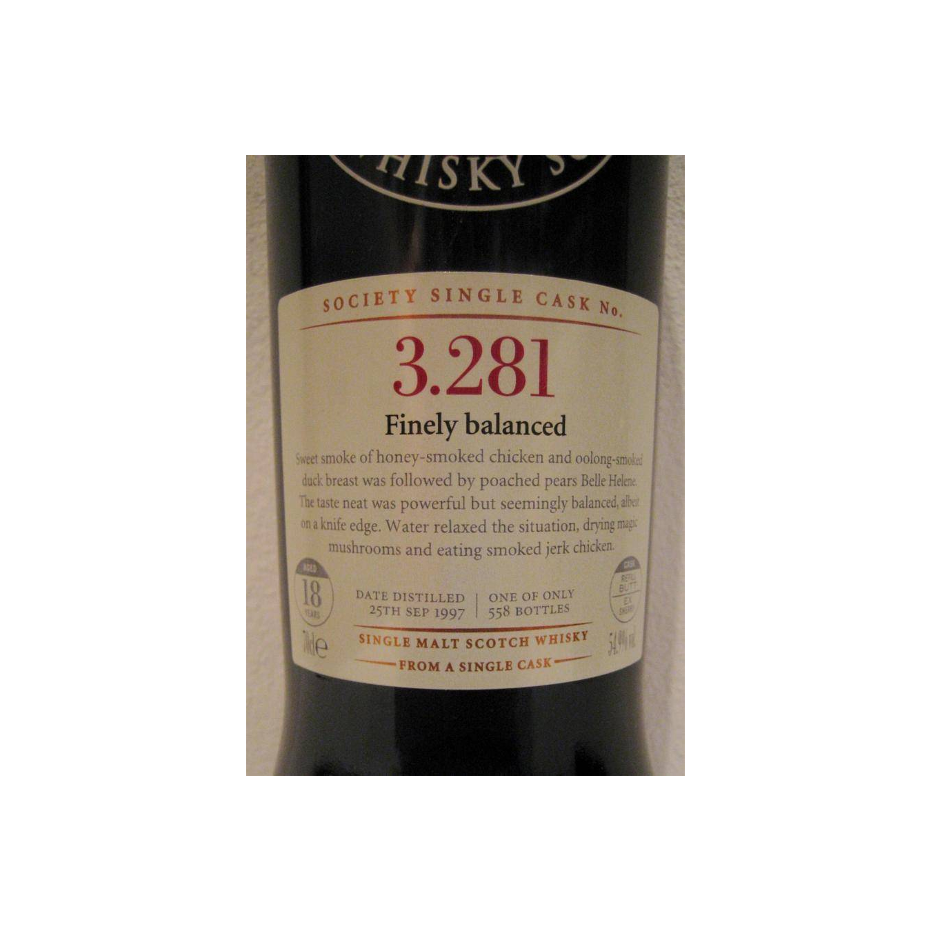 The Scotch Malt Whisky Society 1997 18 Years Single Malt Whisky 2