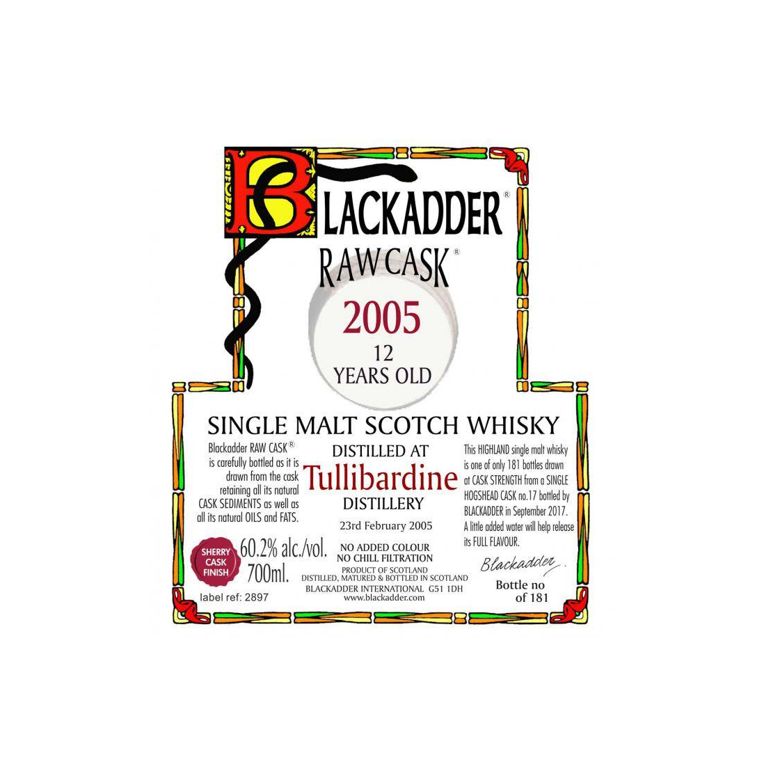 Tullibardine Raw Cask 2005 12 Years Single Malt Whisky 3