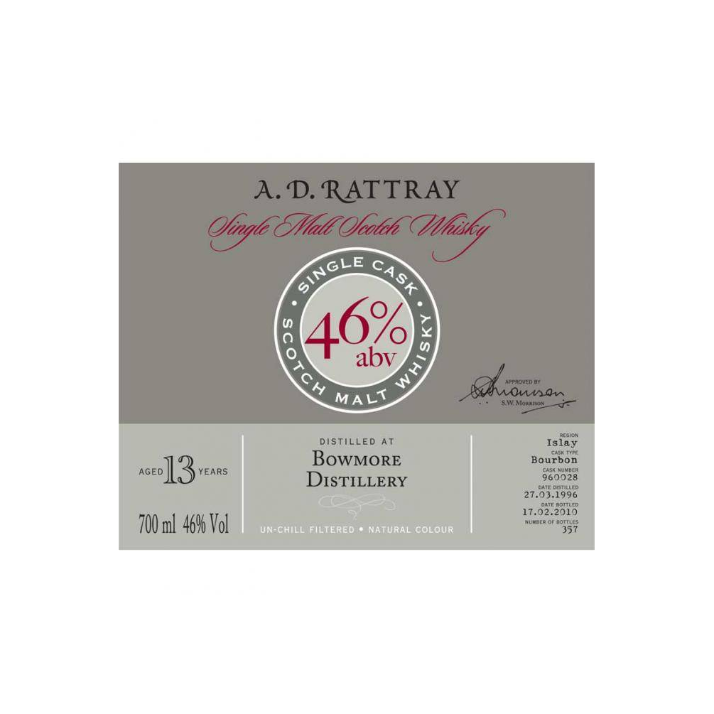Bowmore Single Cask 1996 13 Years Single Malt Whisky