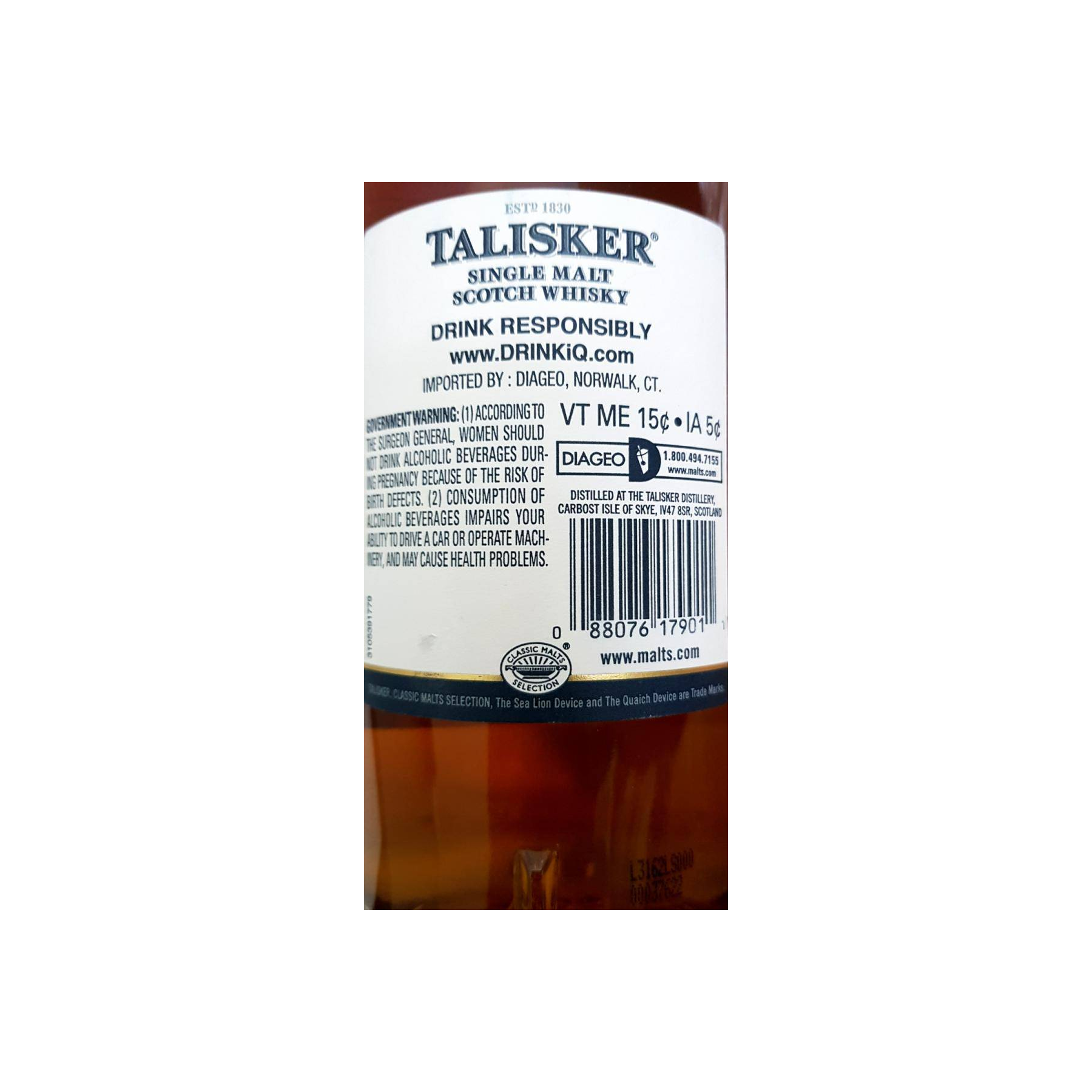 Talisker 1985 27 Years Single Malt Whisky 3