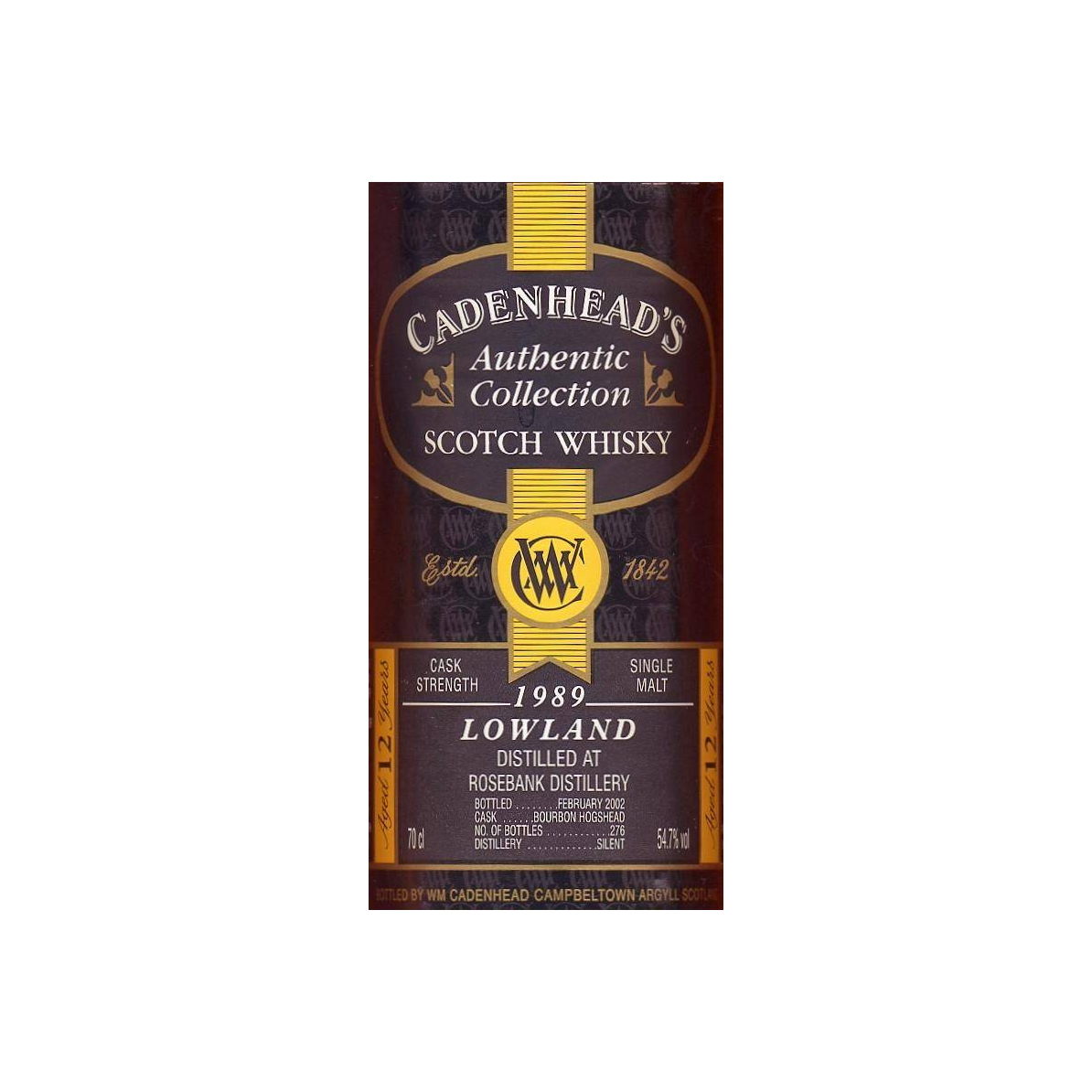 Rosebank Authentic Collection 1989 12 Years Single Malt Whisky