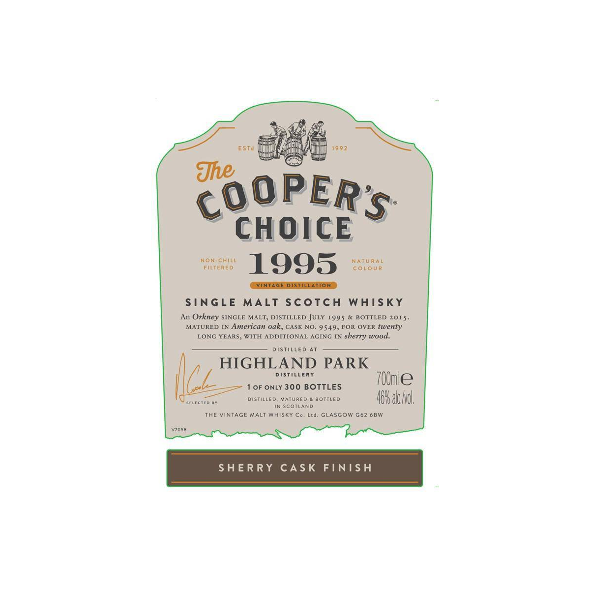 Highland Park The Cooper's Choice 1995 20 Years Single Malt Whisky