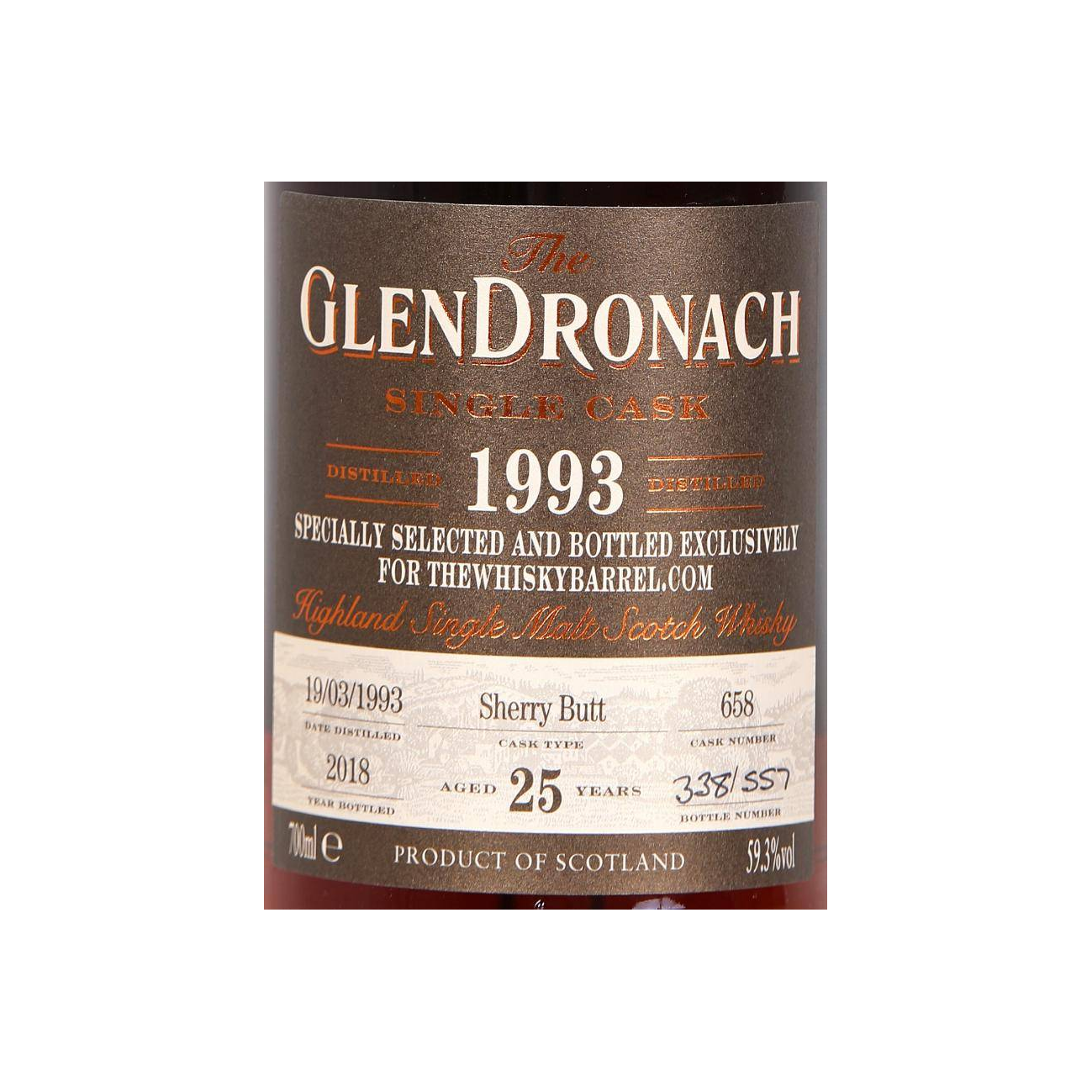 GlenDronach Single Cask 1993 25 Years Single Malt Whisky 2