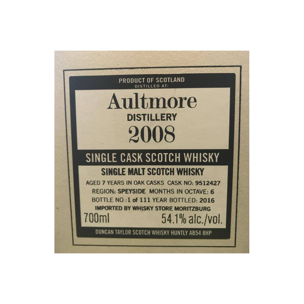 Aultmore The Octave 2008 7 Years Single Malt Whisky 3