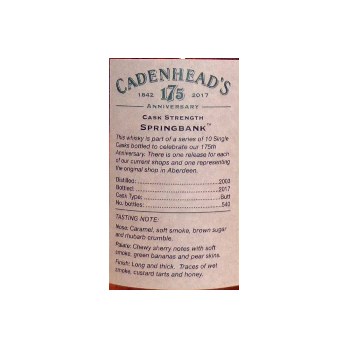 Springbank 2003 13 Years Single Malt Whisky 3