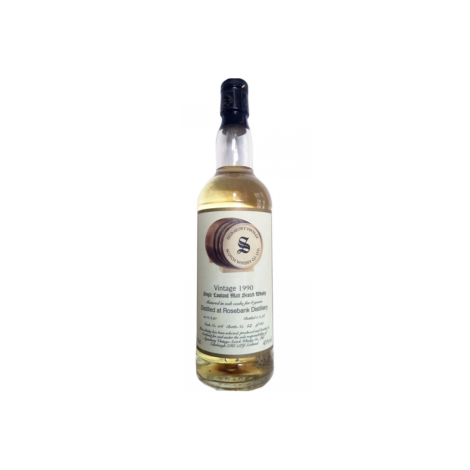 Rosebank Vintage Collection 1990 8 Years Single Malt Whisky