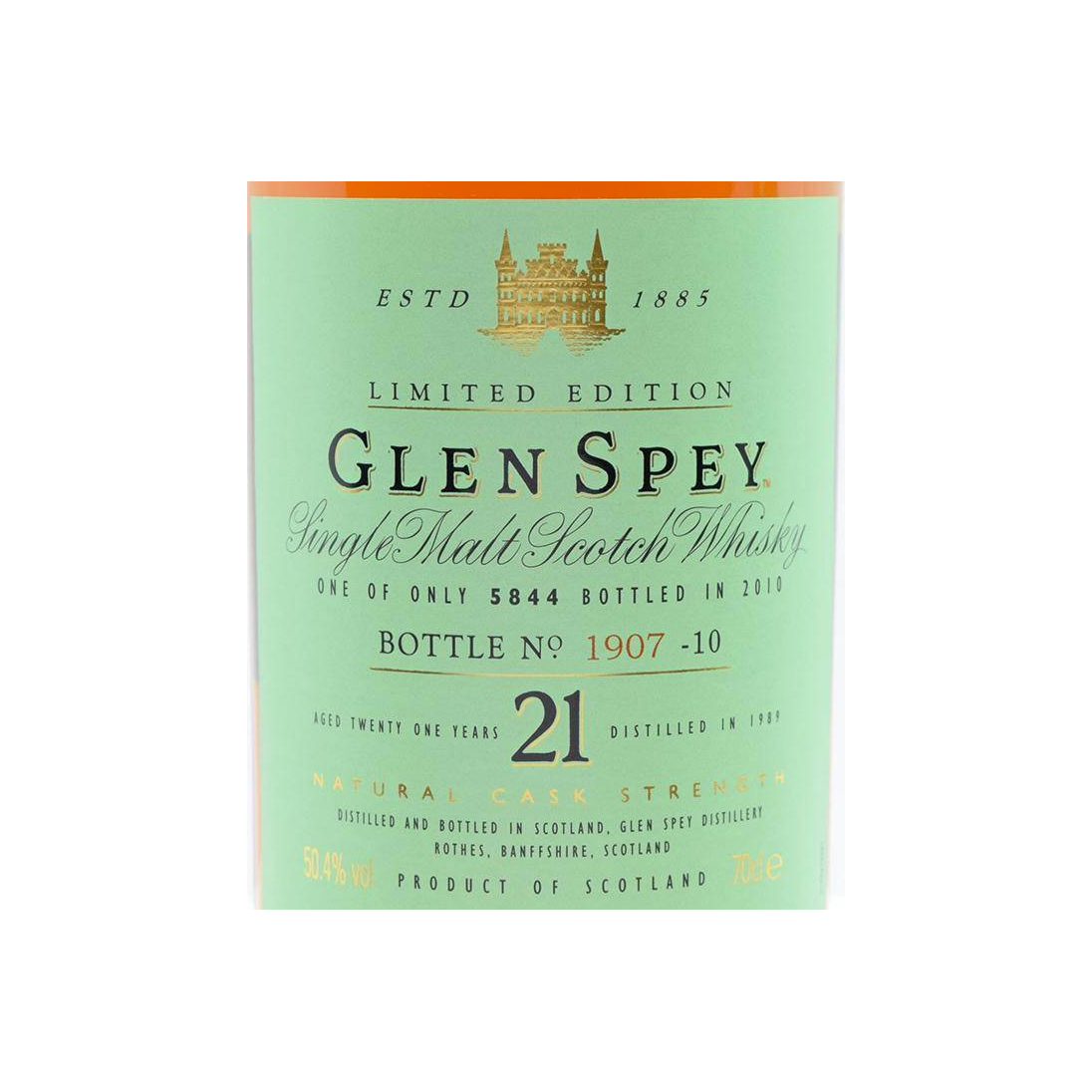 Glen Spey 1989 21 Years Single Malt Whisky 3
