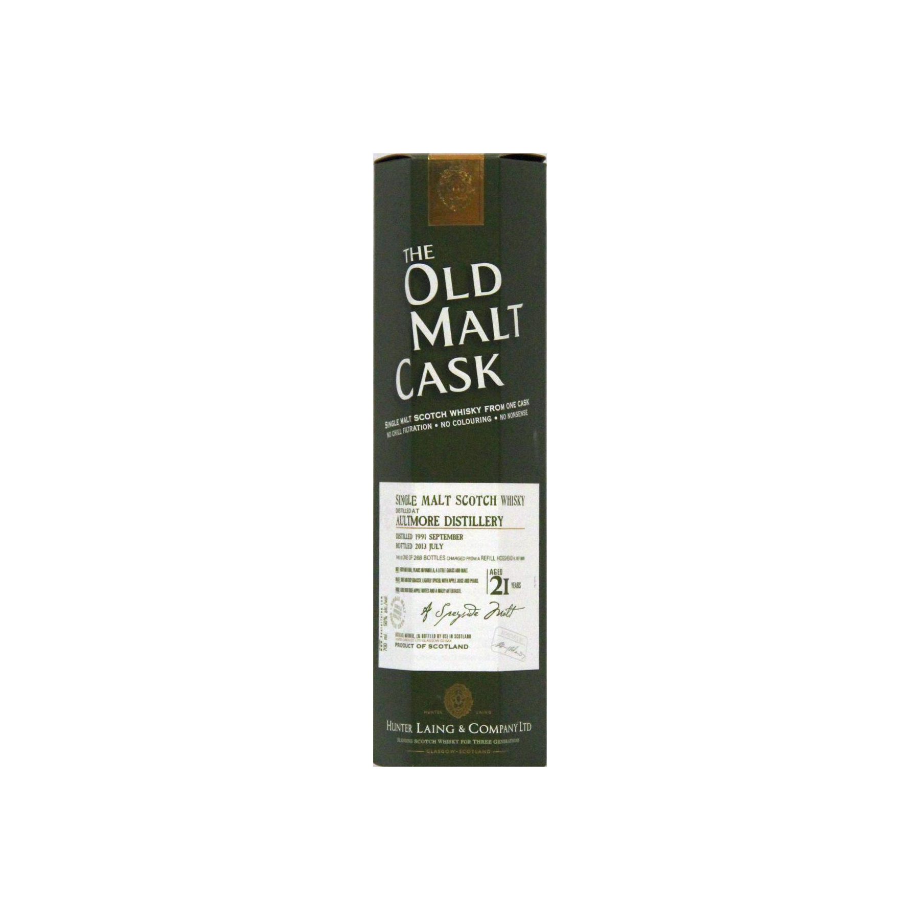 Aultmore Old Malt Cask 1991 21 Years Single Malt Whisky 2