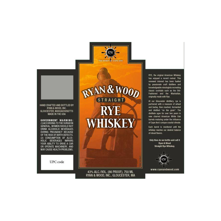 Ryan & Wood Straight Rye Whiskey
