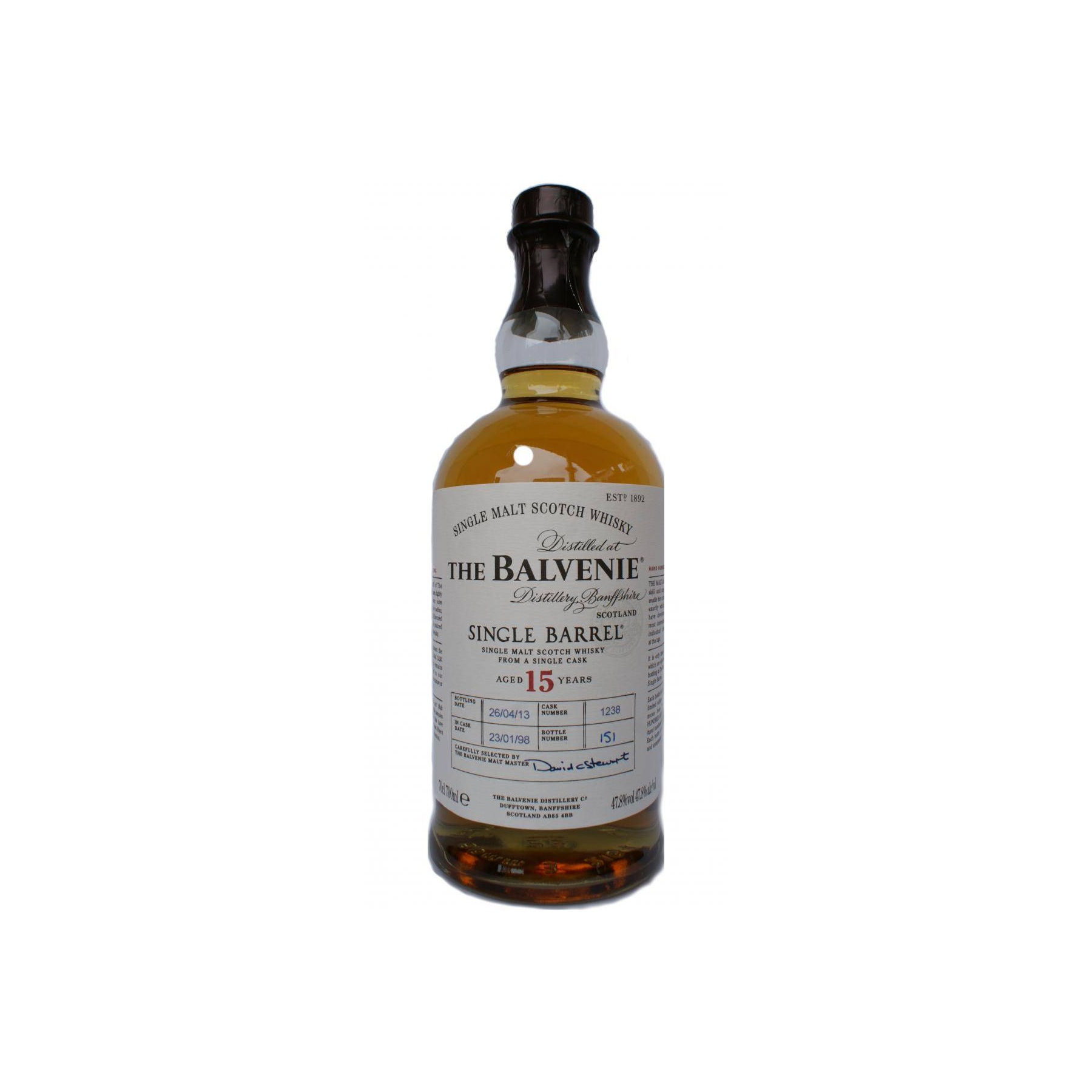 The Balvenie Single Cask 1998 15 Years Single Malt Whisky