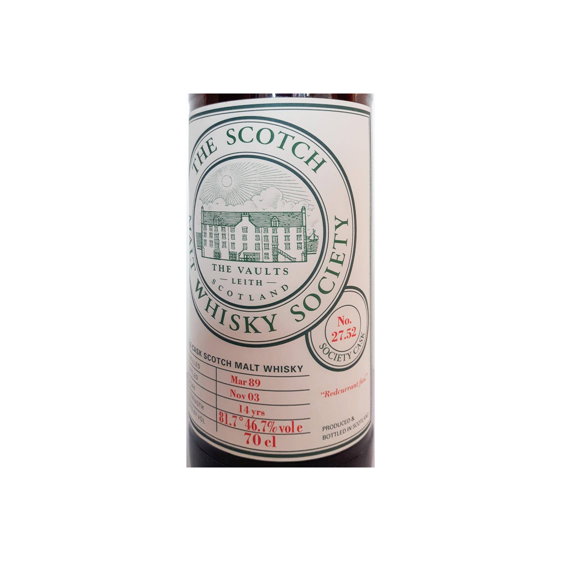 The Scotch Malt Whisky Society 1989 14 Years Single Malt Whisky 2