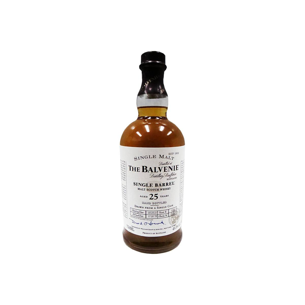 The Balvenie Single Cask 1978 25 Years Single Malt Whisky