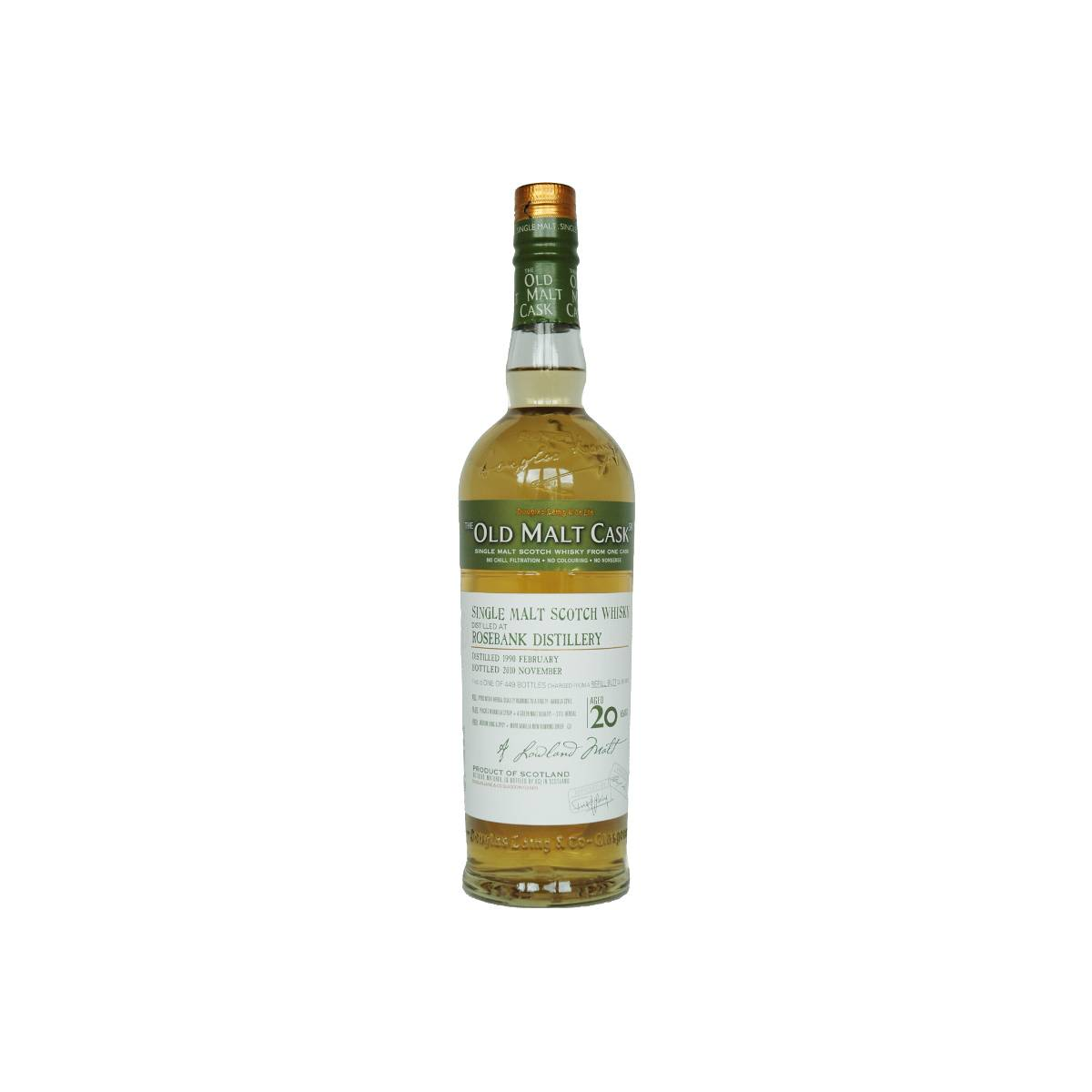 Rosebank Old Malt Cask 1990 20 Years Single Malt Whisky