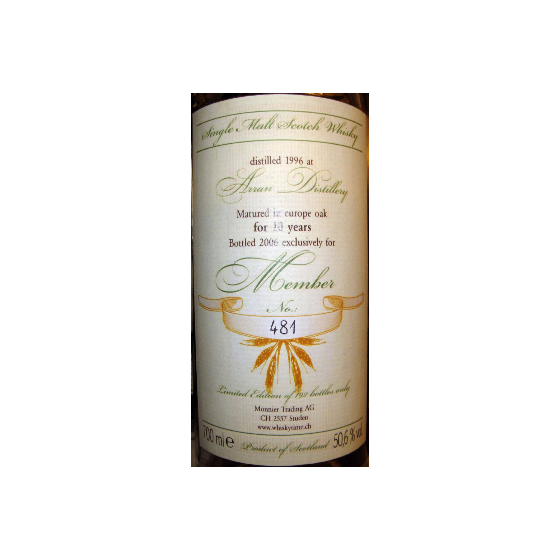 Arran 1996 10 Years Single Malt Whisky 2