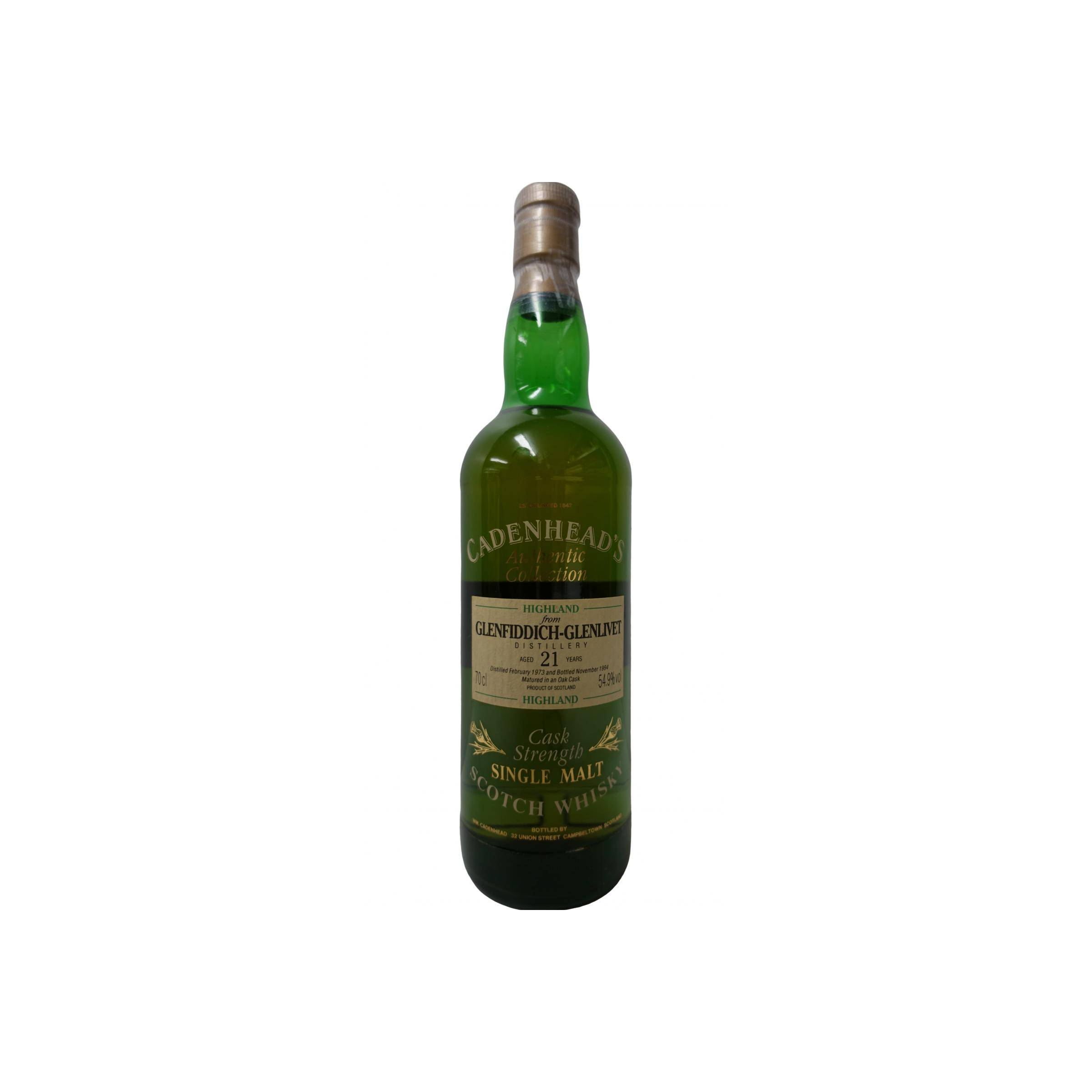 Glenfiddich Authentic Collection 1973 21 Years Single Malt Whisky