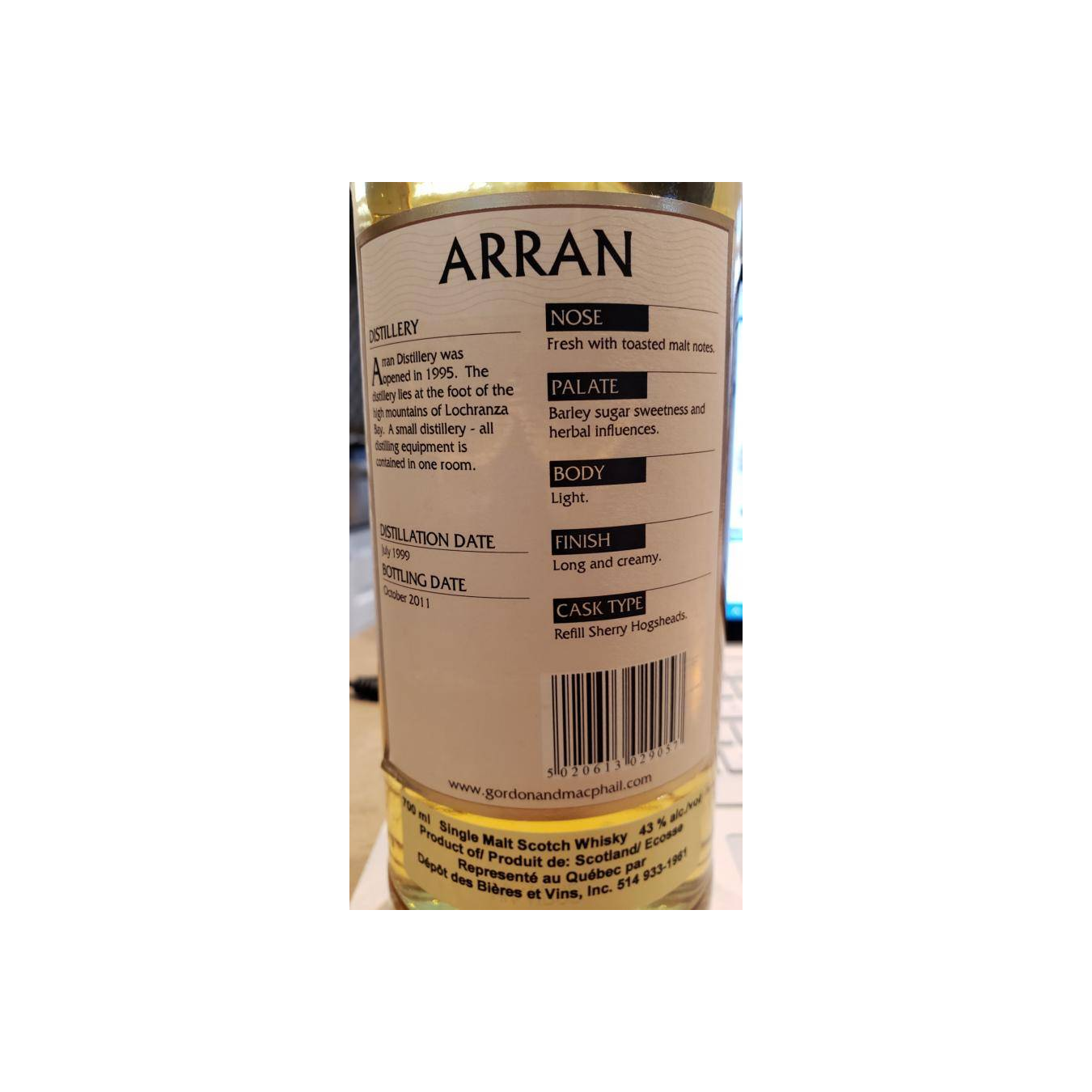 Arran Connoisseurs Choice 1999 12 Years Single Malt Whisky 2