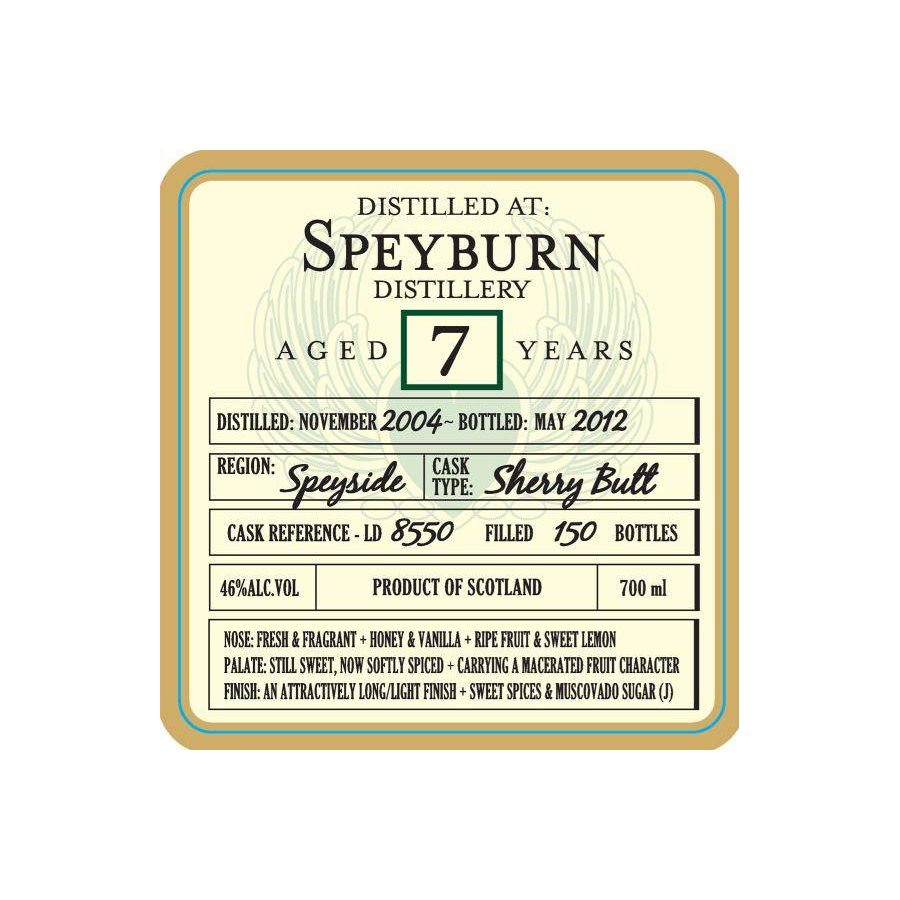 Spey 2004 7 Years Single Malt Whisky 2