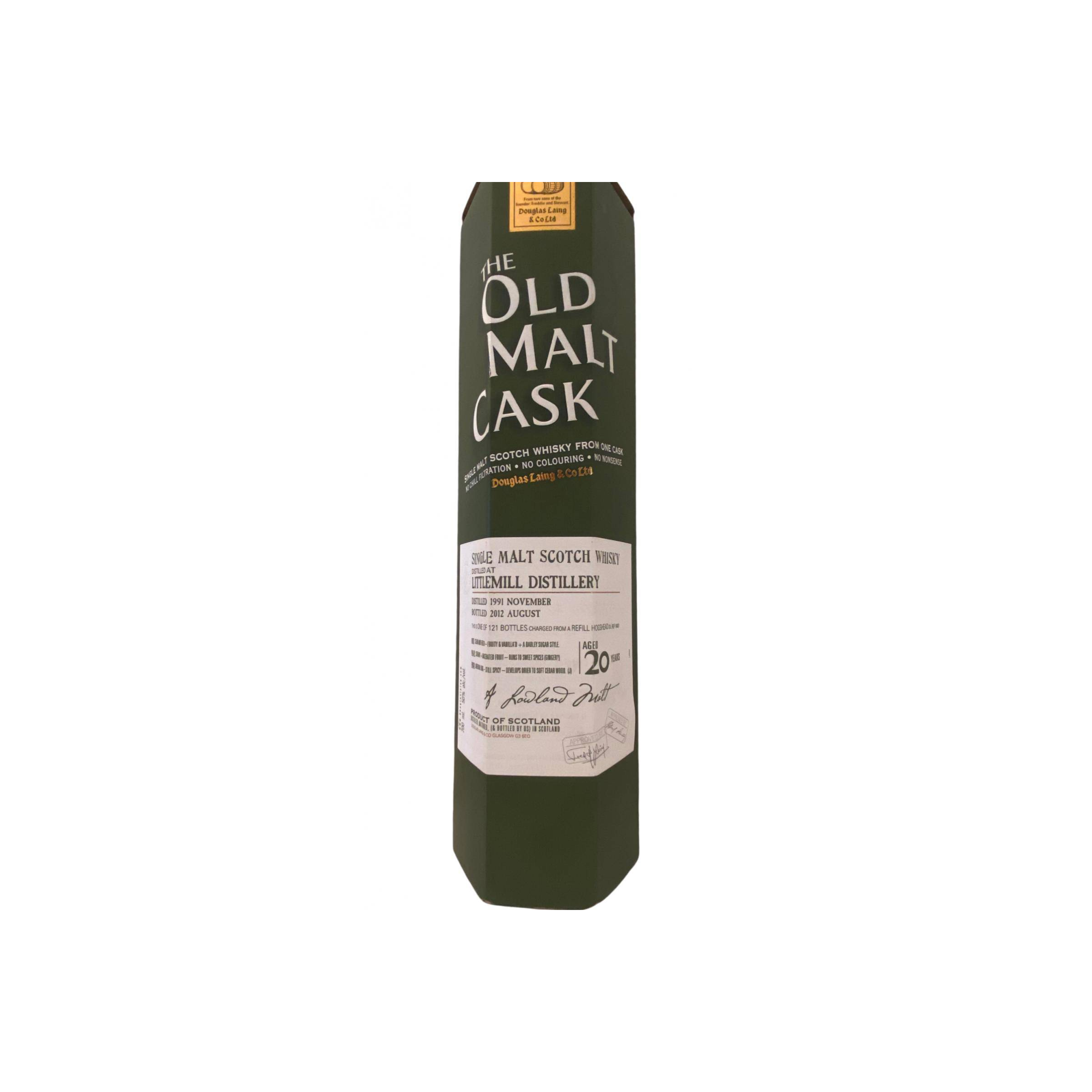 Littlemill Old Malt Cask 1991 20 Years Single Malt Whisky 2