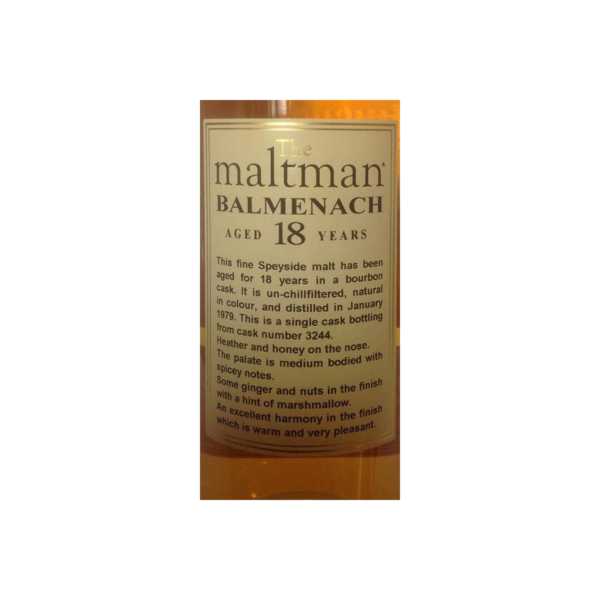 Balmenach 1979 18 Years Single Malt Whisky 2