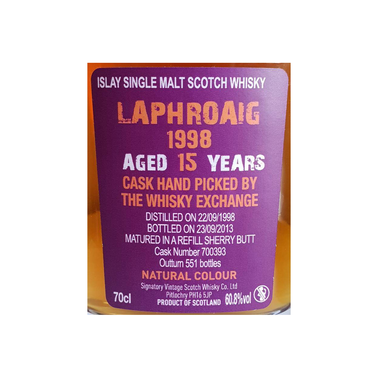 Laphroaig Cask Strength Collection 1998 15 Years Single Malt Whisky 3