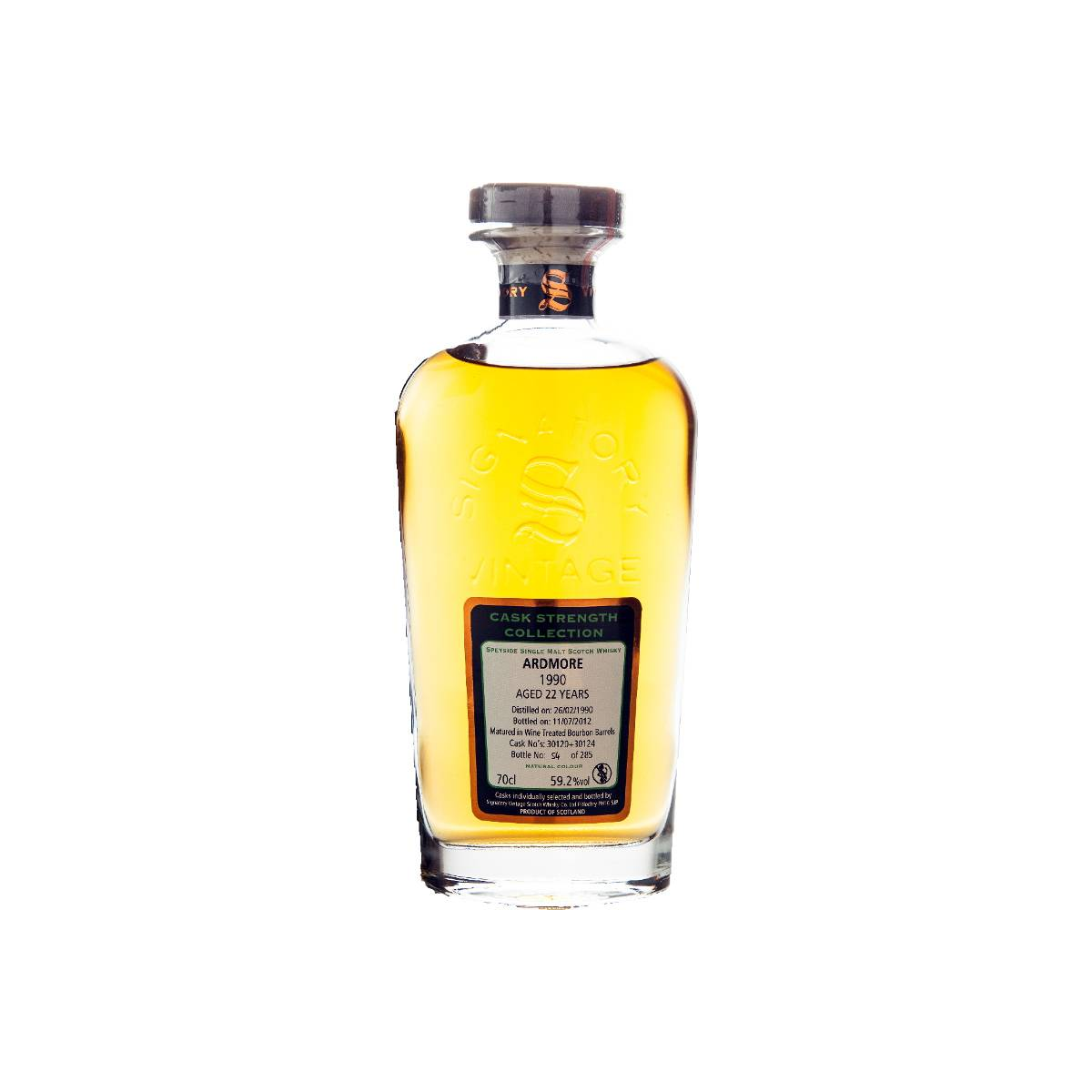 Ardmore Cask Strength Collection 1990 22 Years Single Malt Whisky