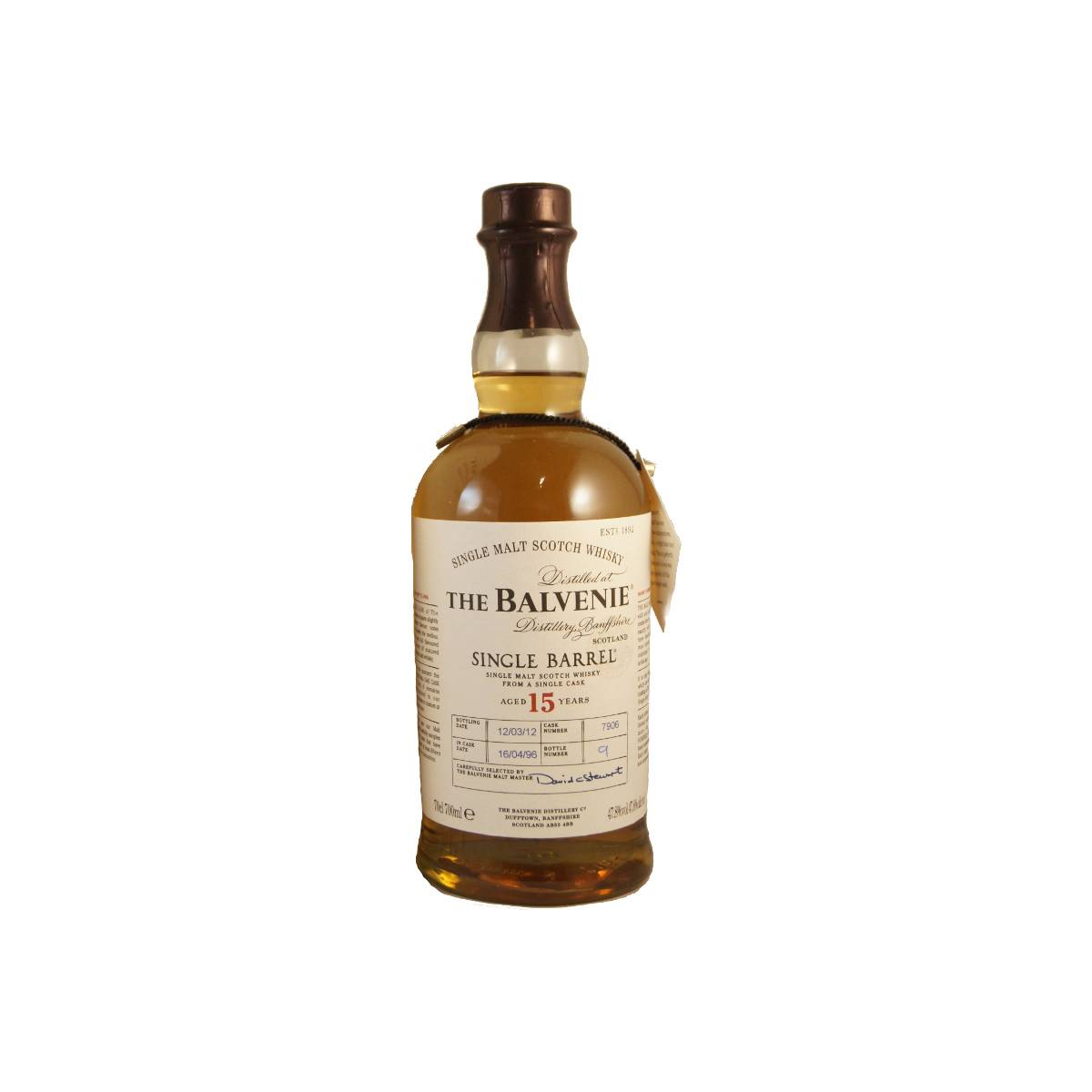 The Balvenie Single Cask 1996 15 Years Single Malt Whisky