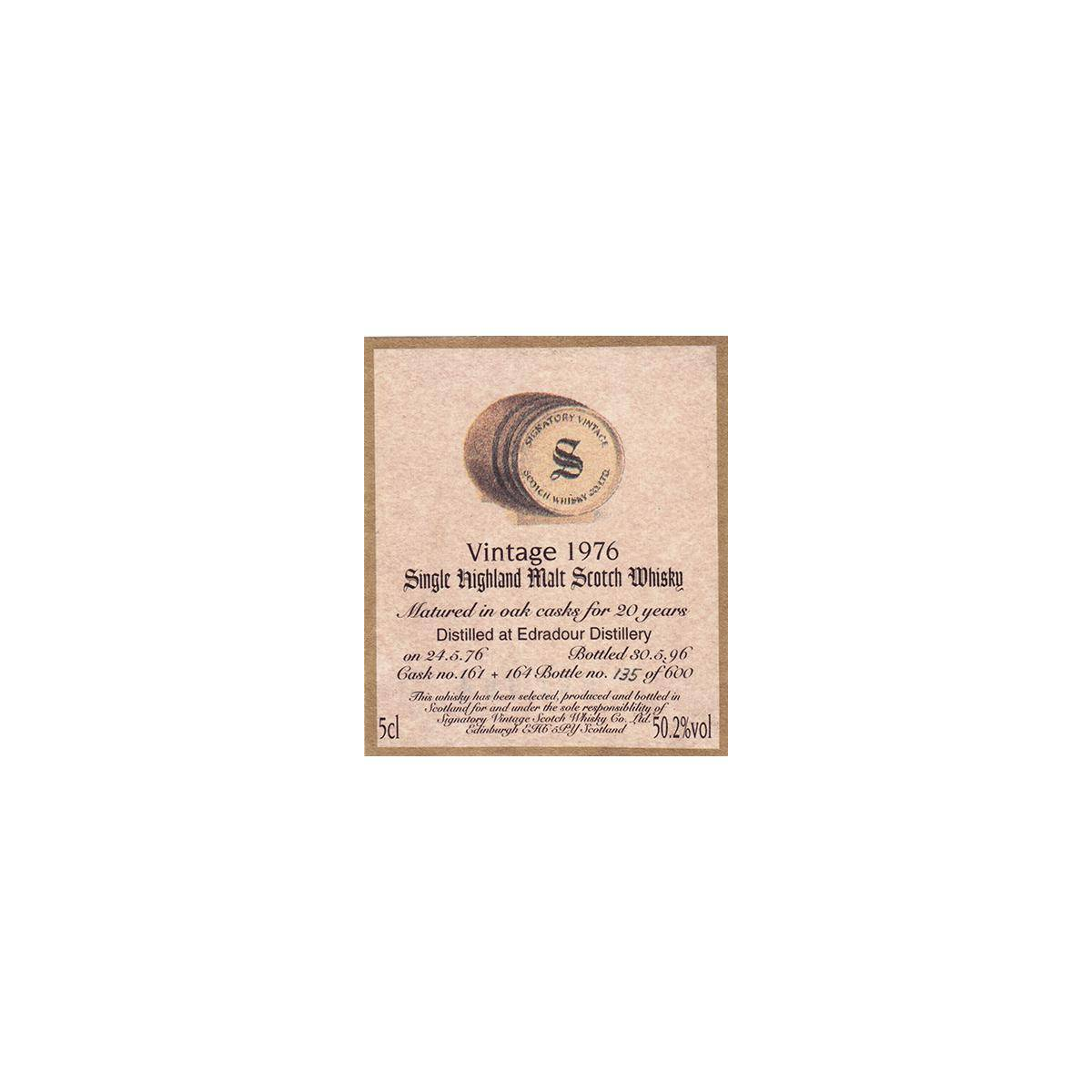 Edradour 1976 20 Years Single Malt Whisky 3