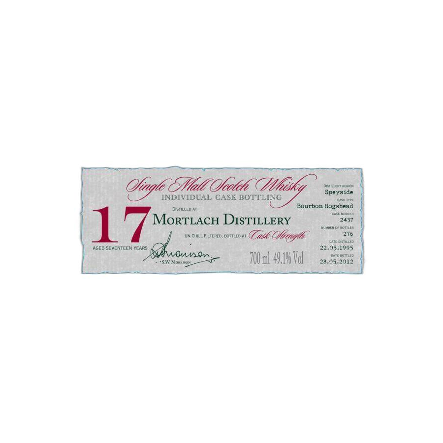 Mortlach Individual Cask Bottling 1995 17 Years Single Malt Whisky 2