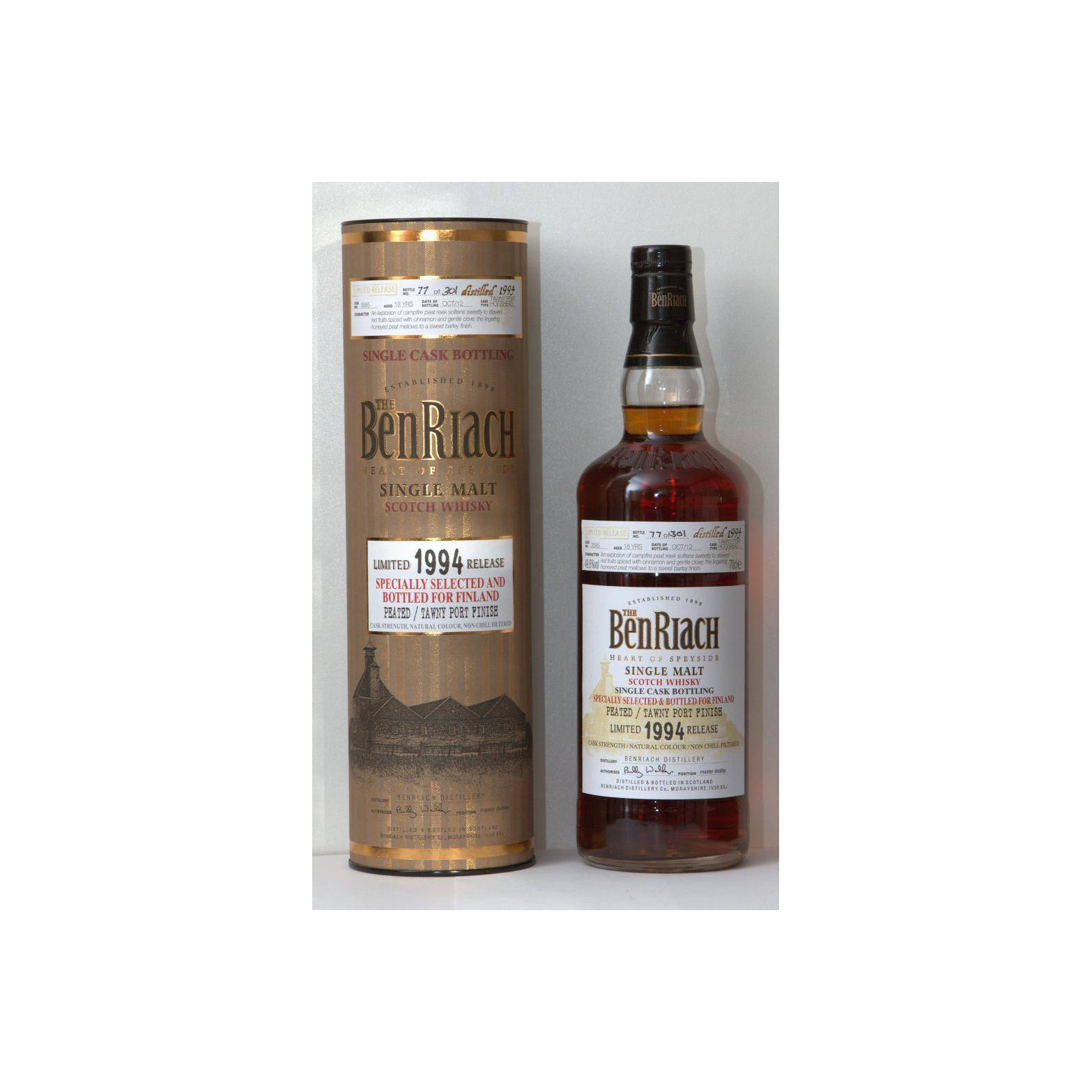 BenRiach Individual Cask Bottling 1994 18 Years Single Malt Whisky 2