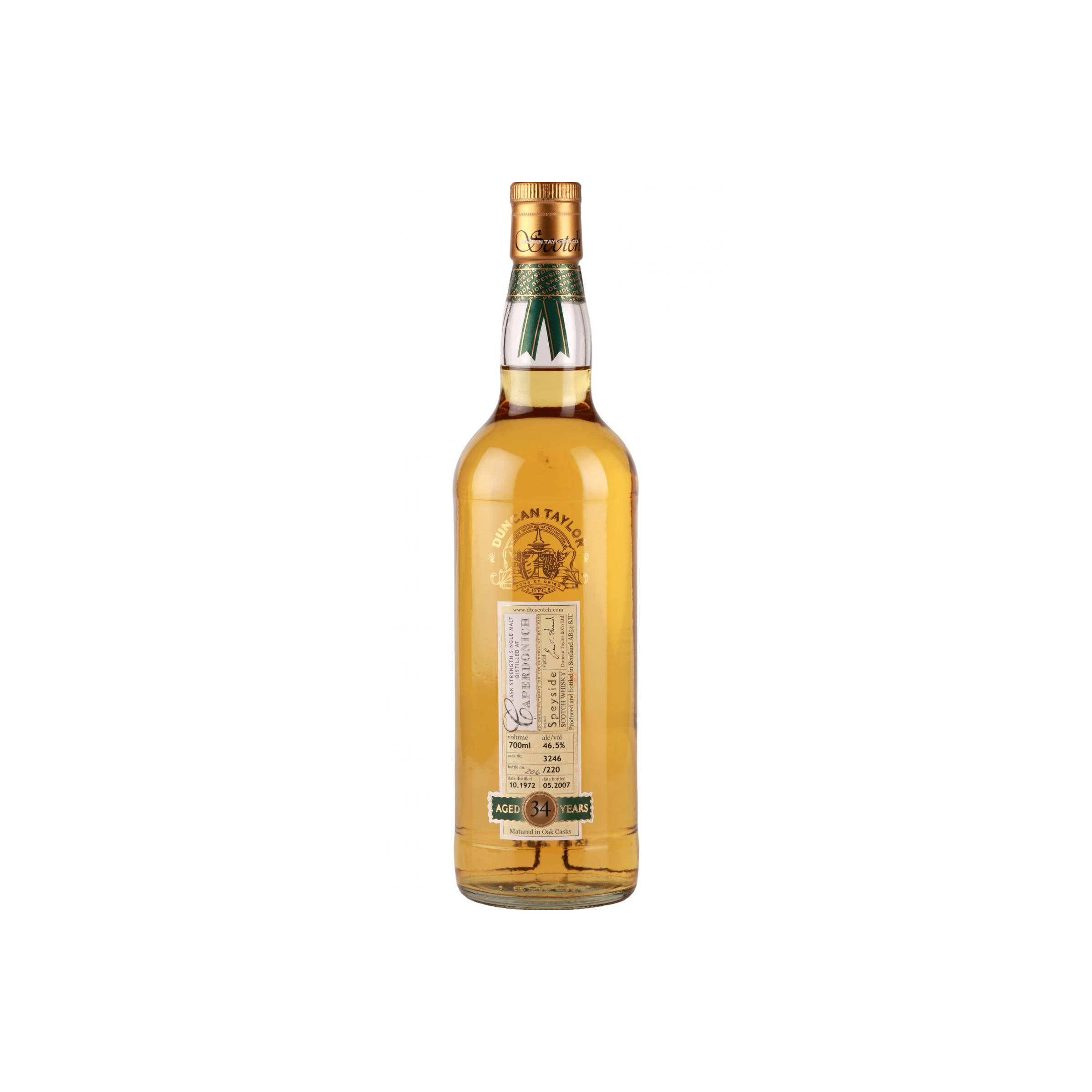 Caperdonich Rare Auld 1972 34 Years Single Malt Whisky