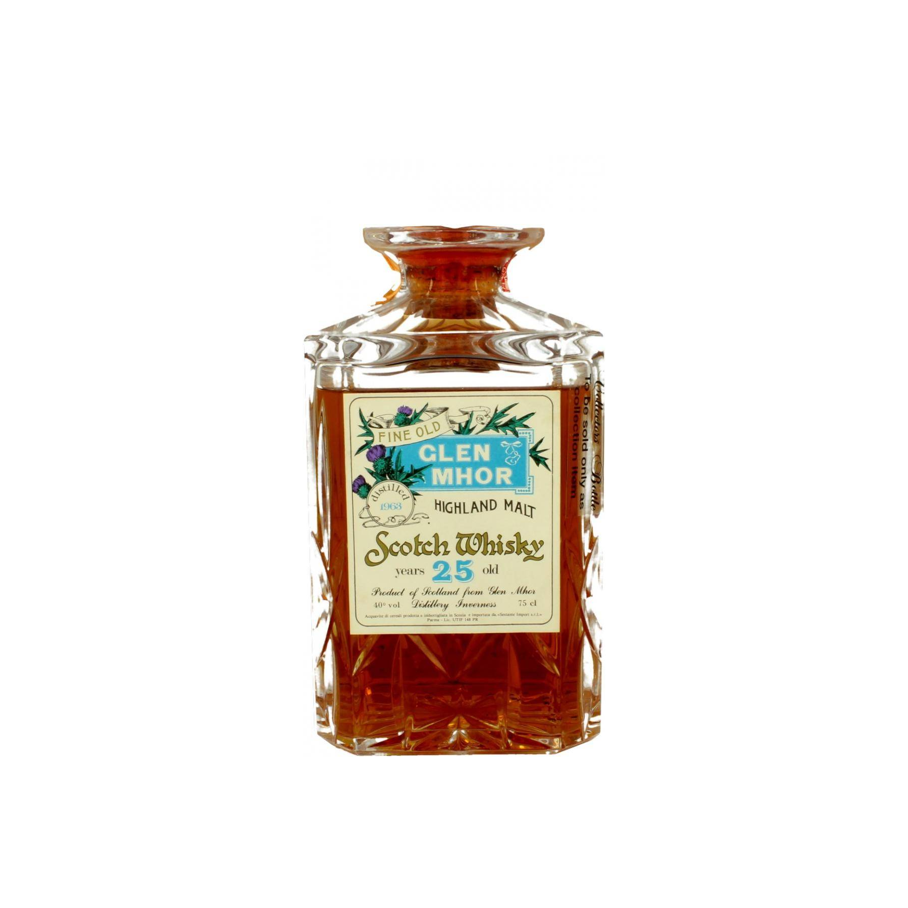 Glen Mhor 1963 25 Years Single Malt Whisky