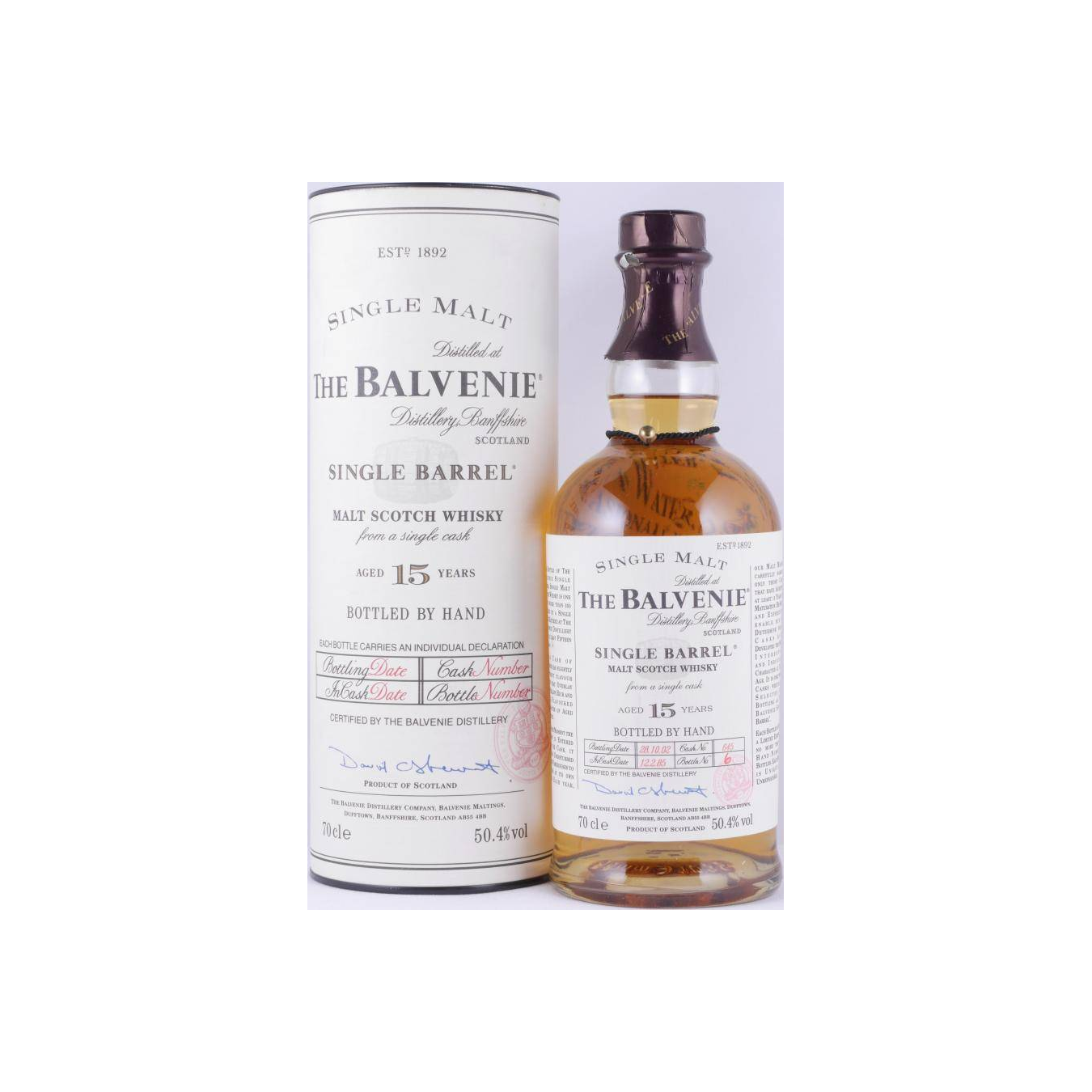 The Balvenie Single Cask 1978 15 Years Single Malt Whisky 2