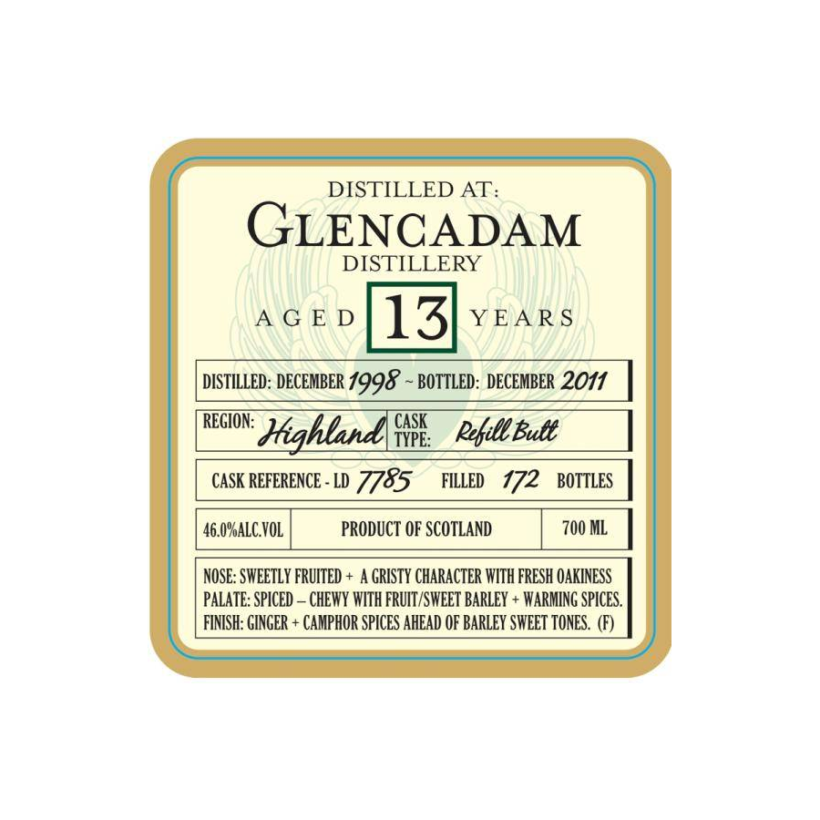 Glencadam 1998 13 Years Single Malt Whisky