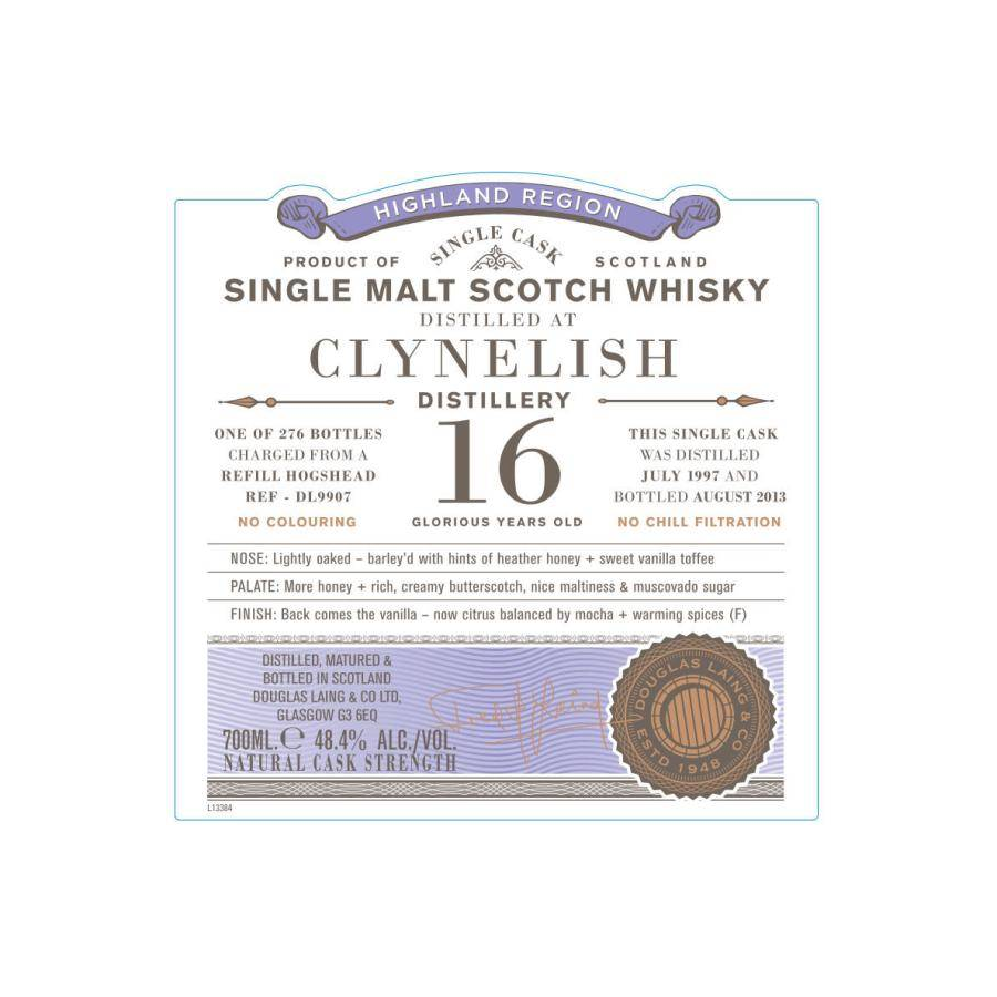 Clynelish Old Particular 1997 16 Years Single Malt Whisky 2