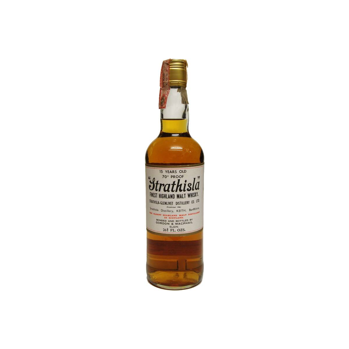 Strathisla Licensed Bottling 15 Years Single Malt Whisky