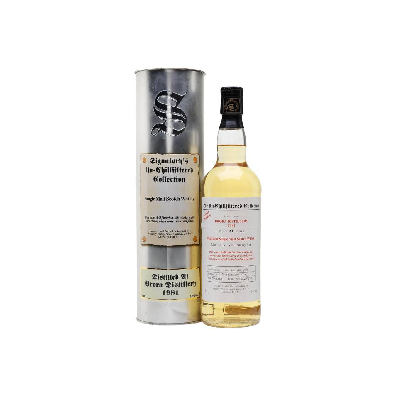 Brora The Un-Chillfiltered Collection 1981 21 Years Single Malt Whisky 2