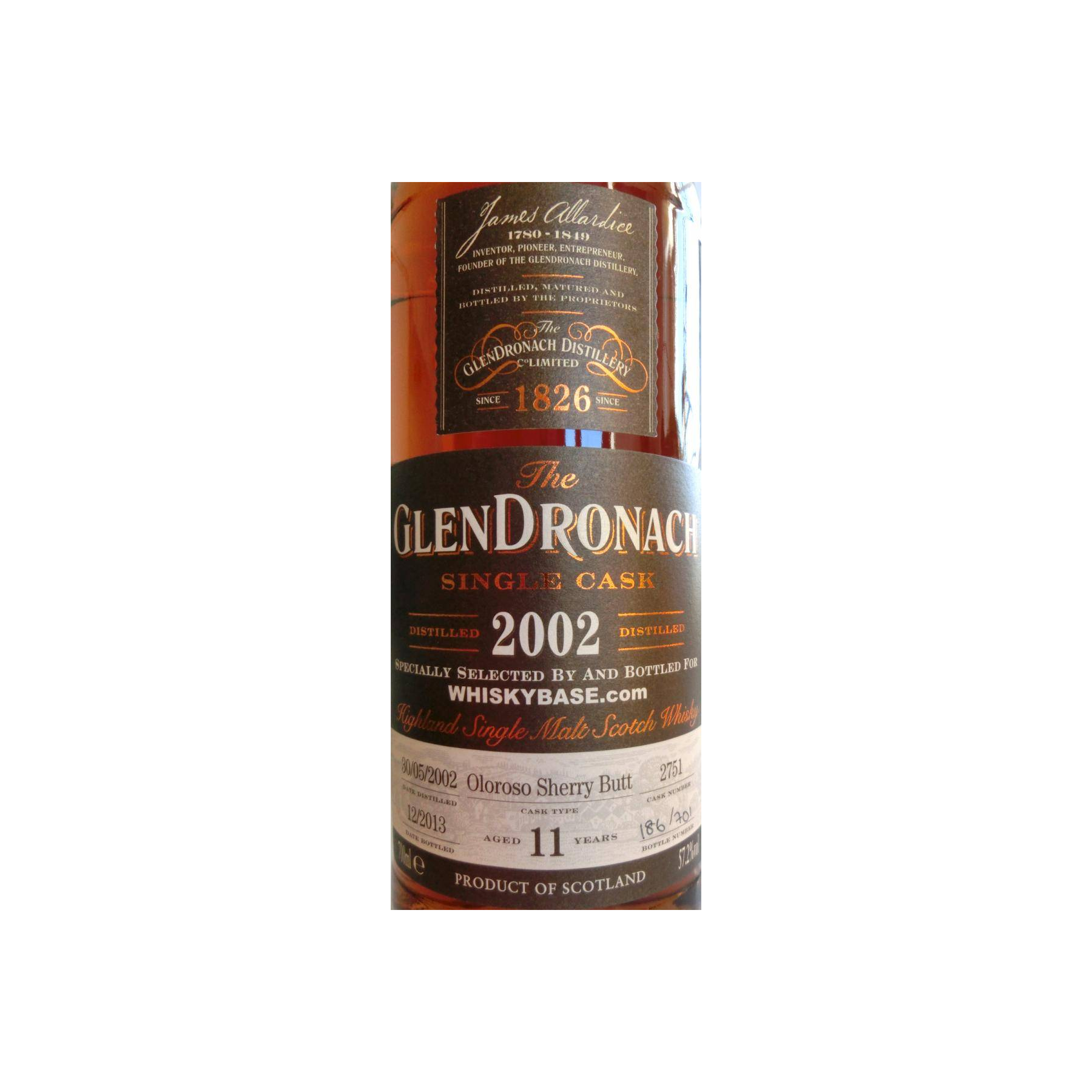 GlenDronach Single Cask 2002 11 Years Single Malt Whisky 3