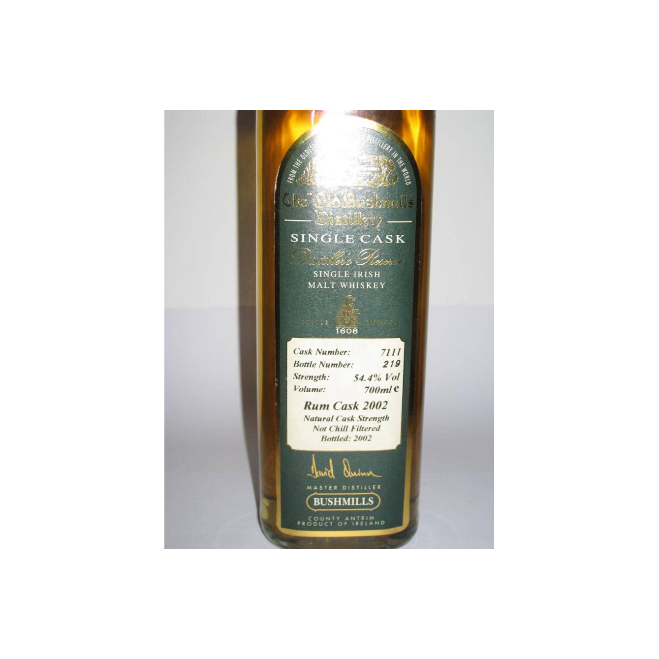 Bushmills 1987 15 Years Single Malt Whisky 2
