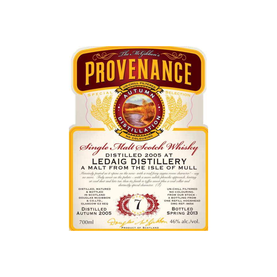 Tobermory McGibbon's Provenance 2005 7 Years Single Malt Whisky