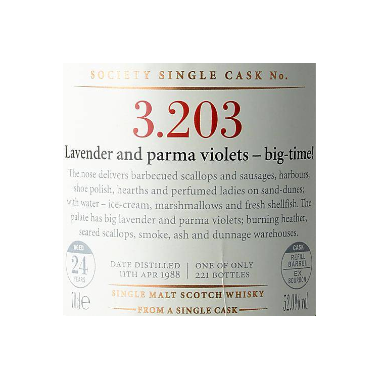 The Scotch Malt Whisky Society 1988 24 Years Single Malt Whisky 2