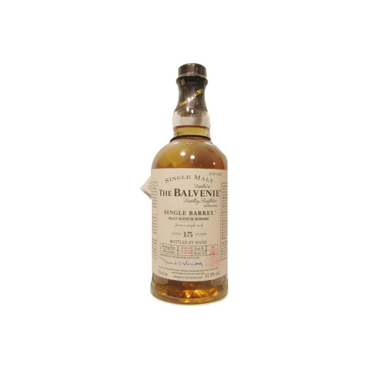 The Balvenie Single Cask 1990 15 Years Single Malt Whisky