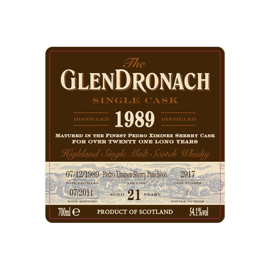 GlenDronach 1989 21 Years Single Malt Whisky 2