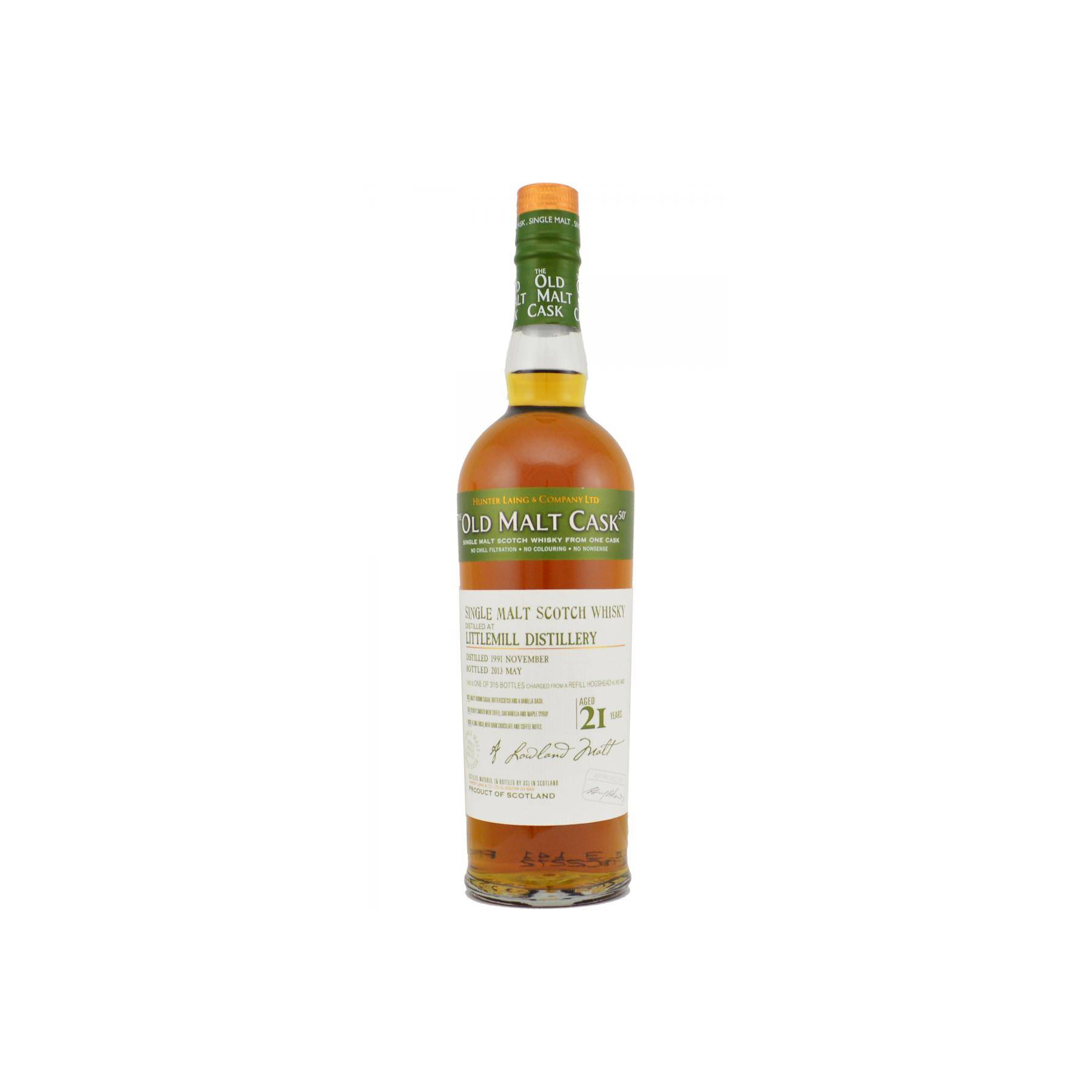 Littlemill Old Malt Cask 1991 21 Years Single Malt Whisky