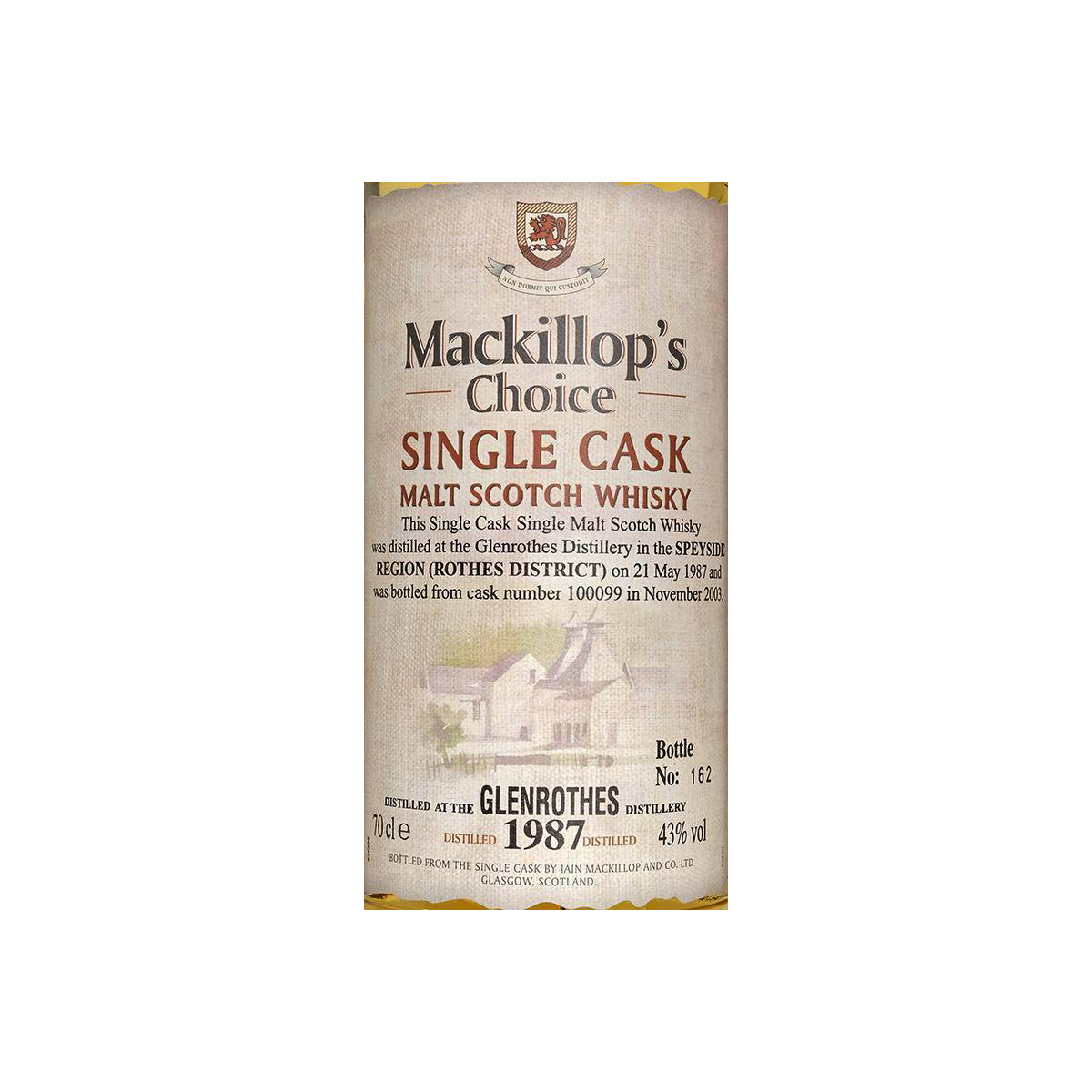 The Glenrothes Single Cask 1987 16 Years Single Malt Whisky 2