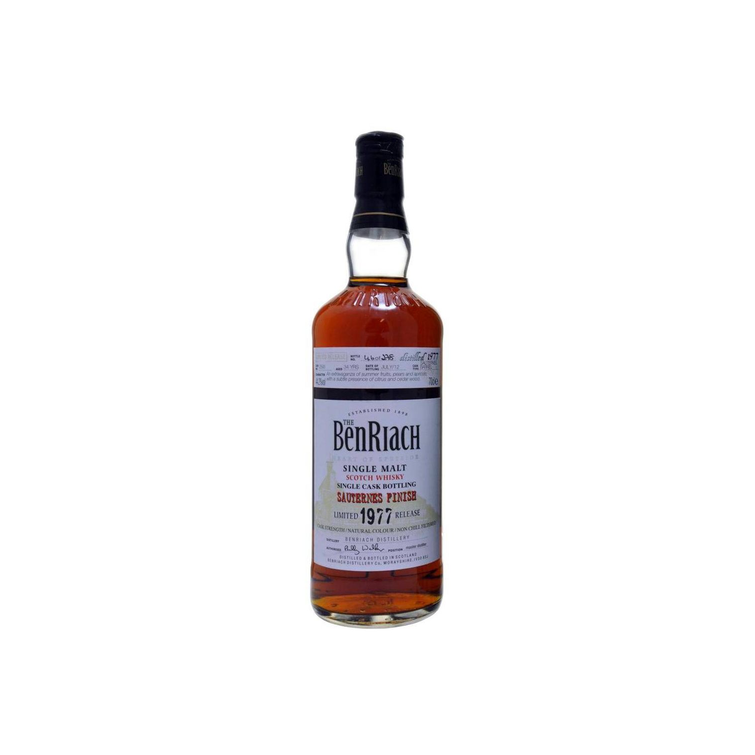 BenRiach 1977 34 Years Single Malt Whisky