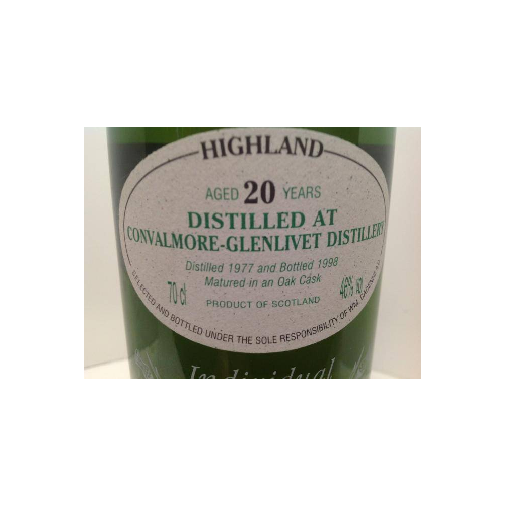 Convalmore 1977 20 Years Single Malt Whisky 2