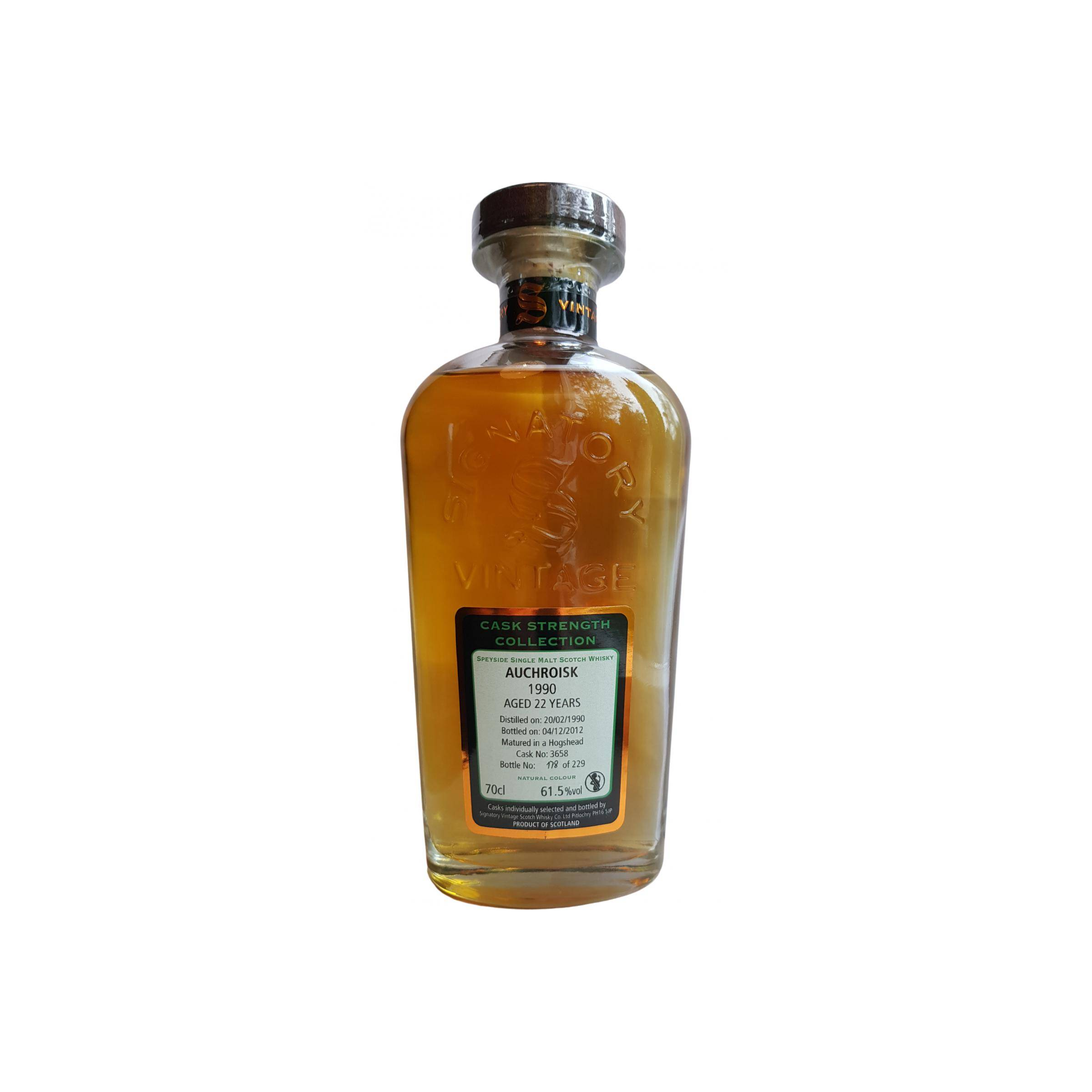 Auchroisk Cask Strength Collection 1990 22 Years Single Malt Whisky